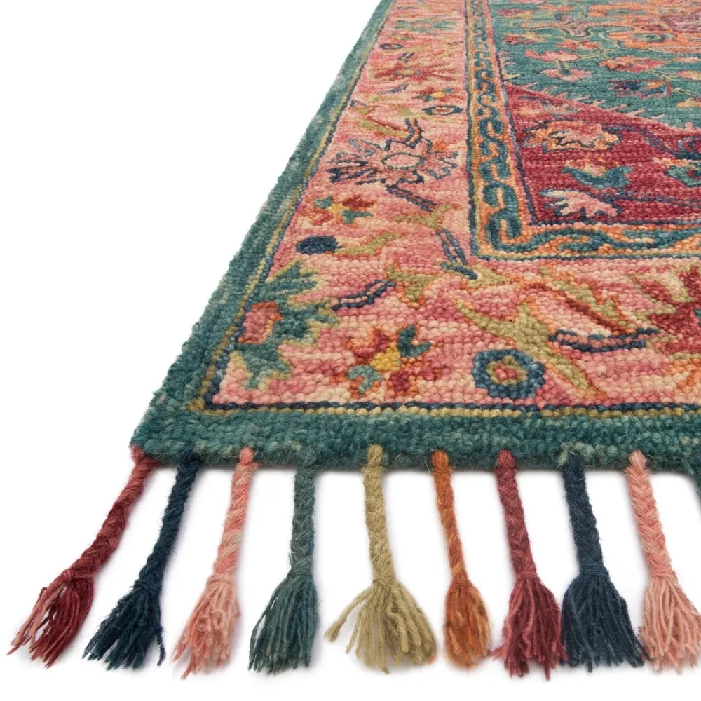 Alexander Home Sahara Boho Medallion Hand-Hooked Wool Area Rug