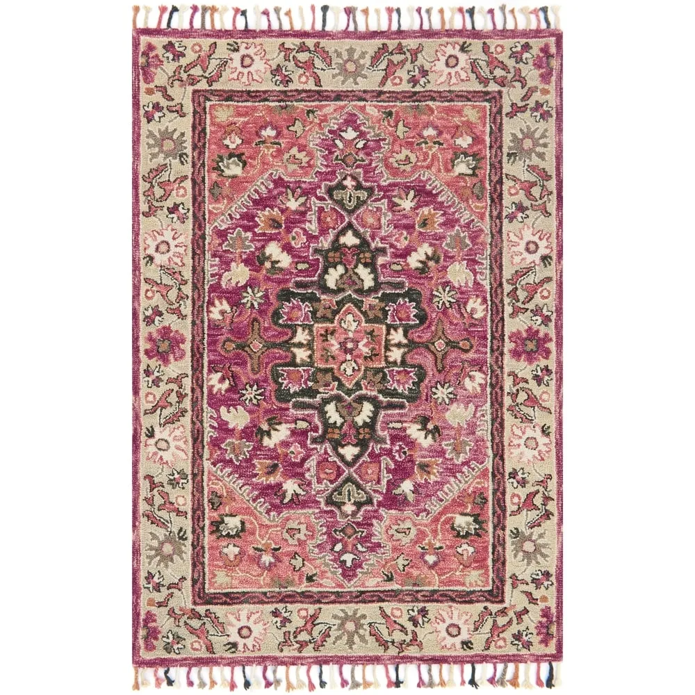 Alexander Home Sahara Boho Medallion Hand-Hooked Wool Area Rug