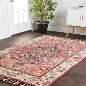 Alexander Home Sahara Boho Medallion Hand-Hooked Wool Area Rug
