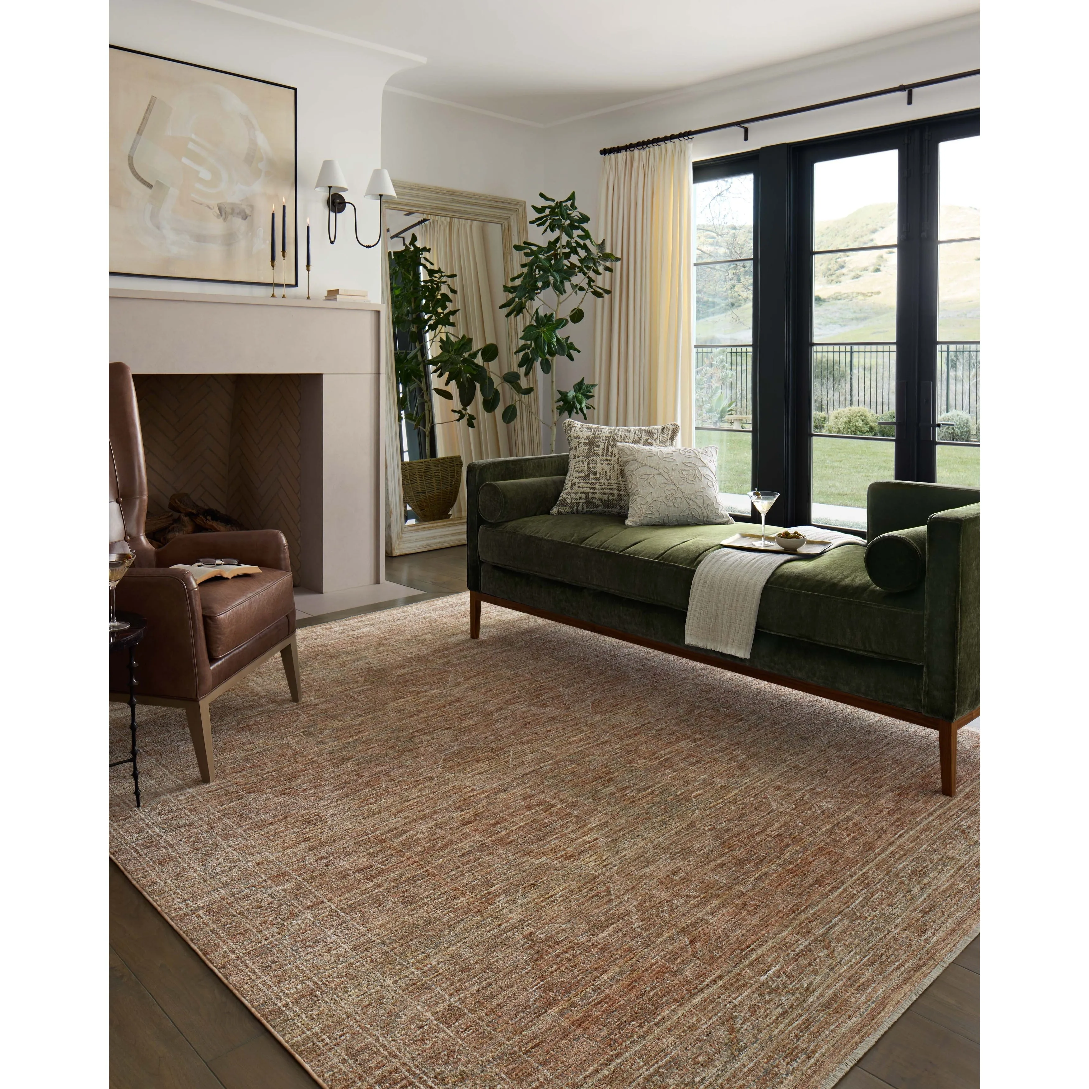 Alexander Home Tamara Abstract Mid-Century Modern Area Rug