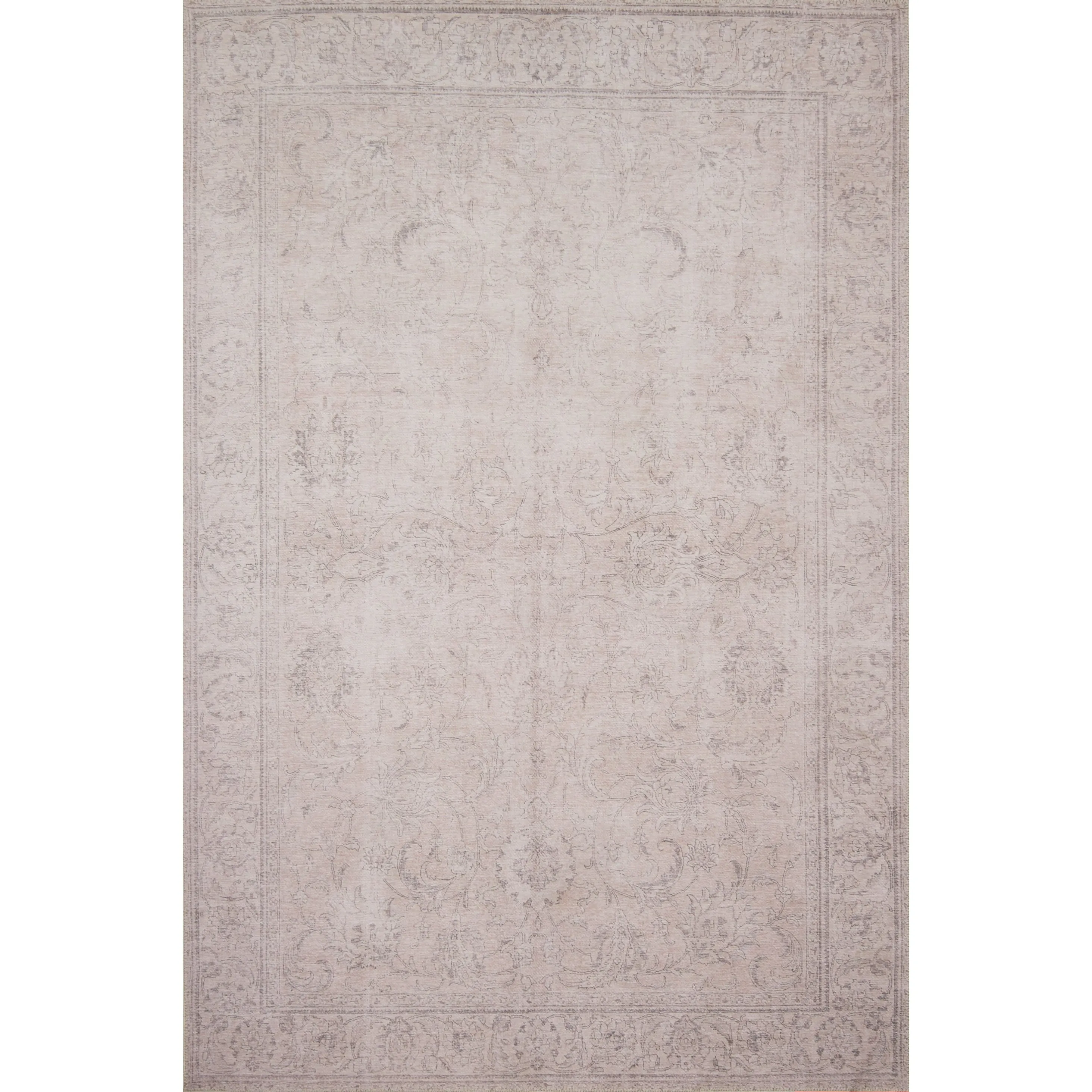 Alexander Home Tremezzina Printed Floral Distressed Shabby-Chic Rug