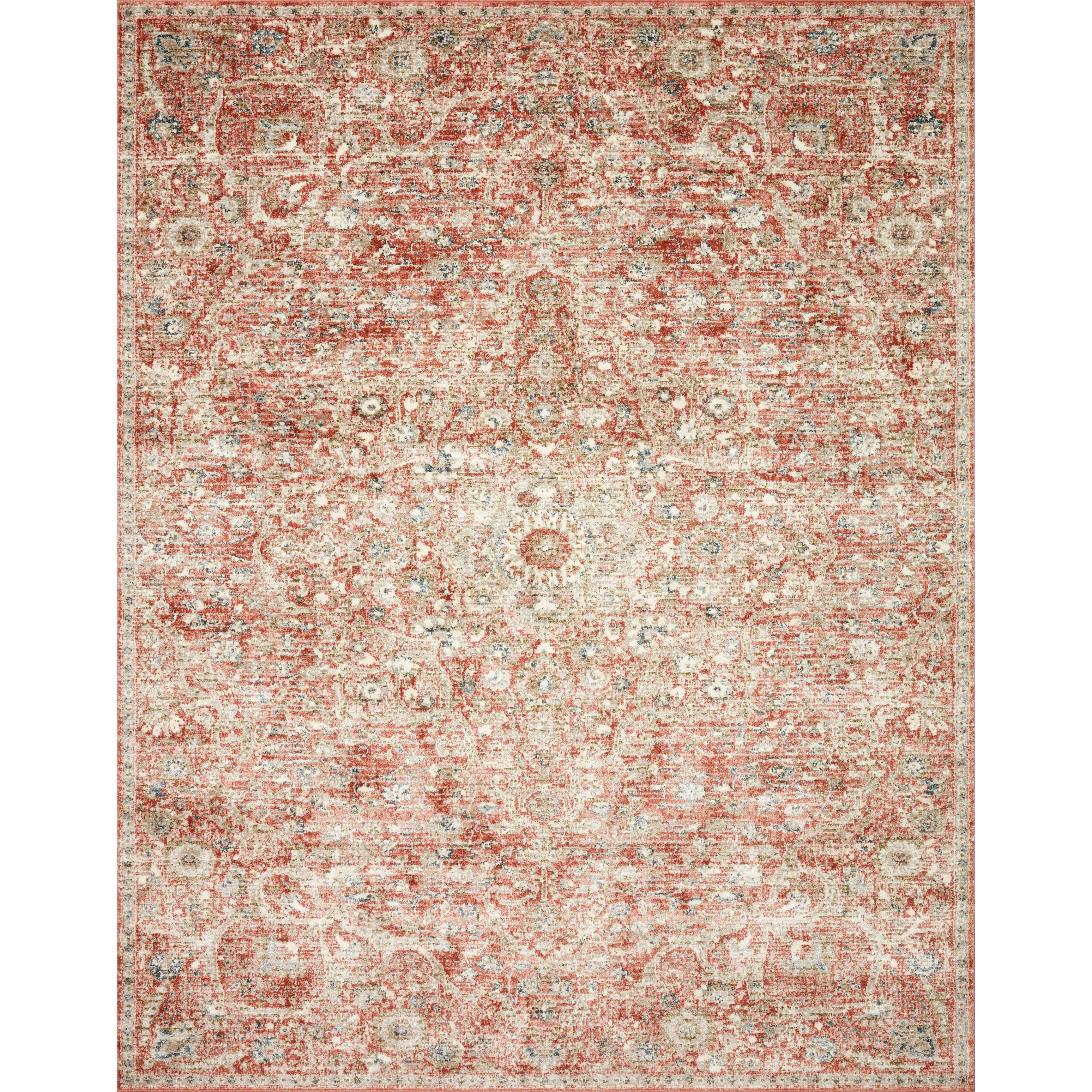 Alexander Home Valeria Distressed Botanical Area Rug