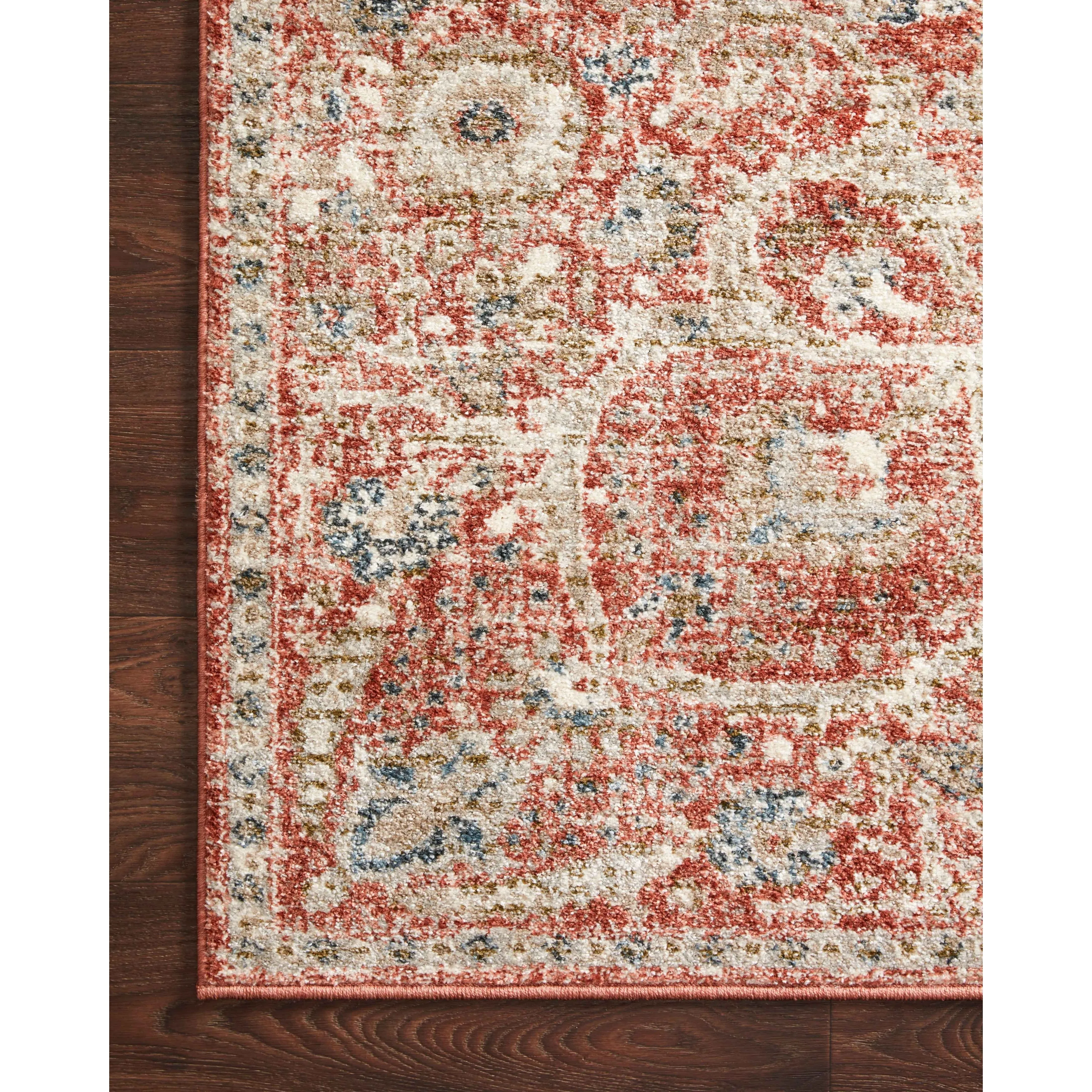 Alexander Home Valeria Distressed Botanical Area Rug