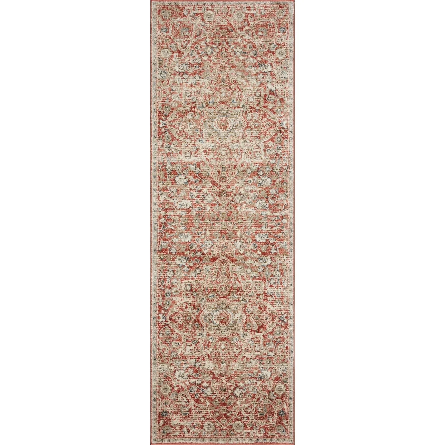 Alexander Home Valeria Distressed Botanical Area Rug