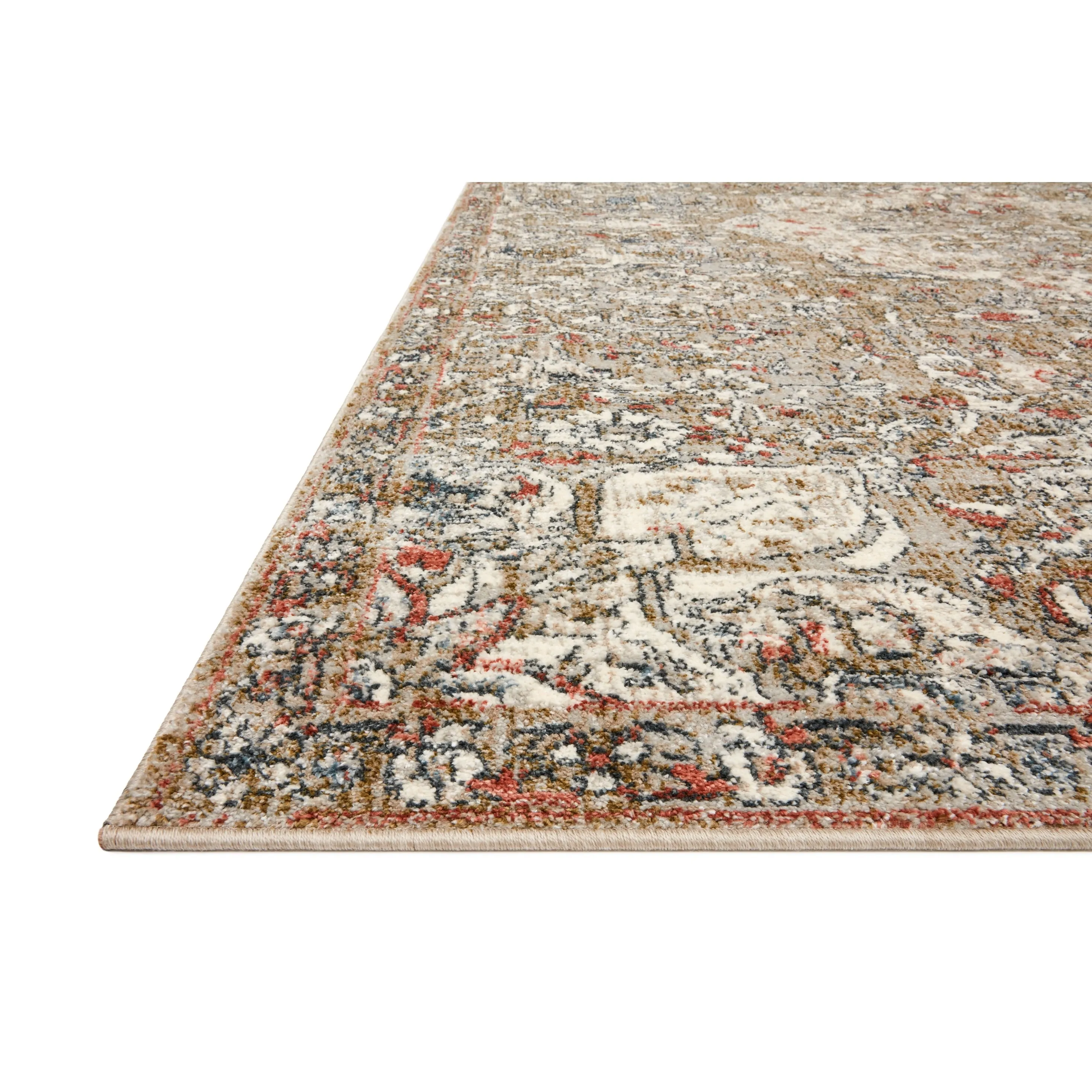 Alexander Home Valeria Distressed Medallion Area Rug