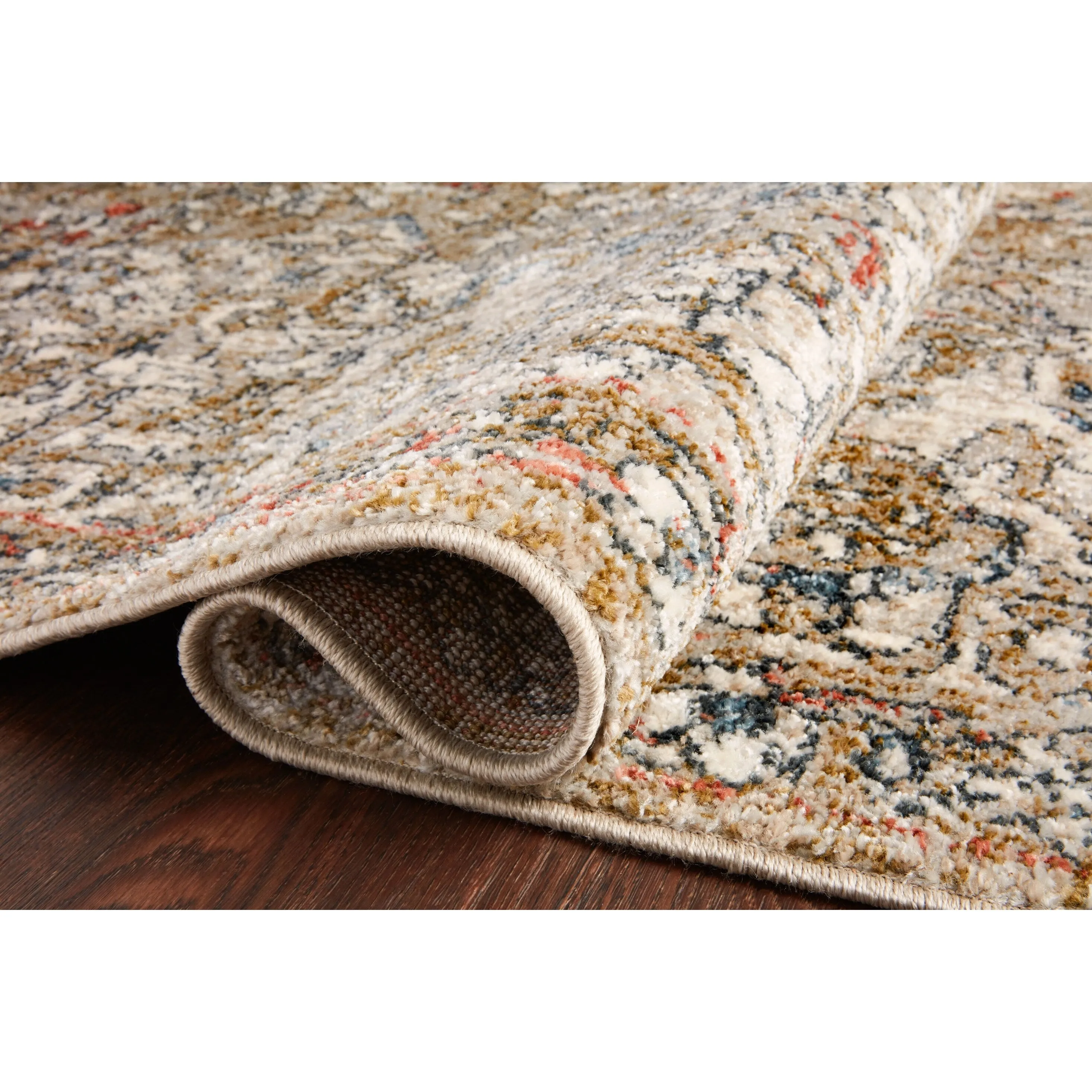 Alexander Home Valeria Distressed Medallion Area Rug