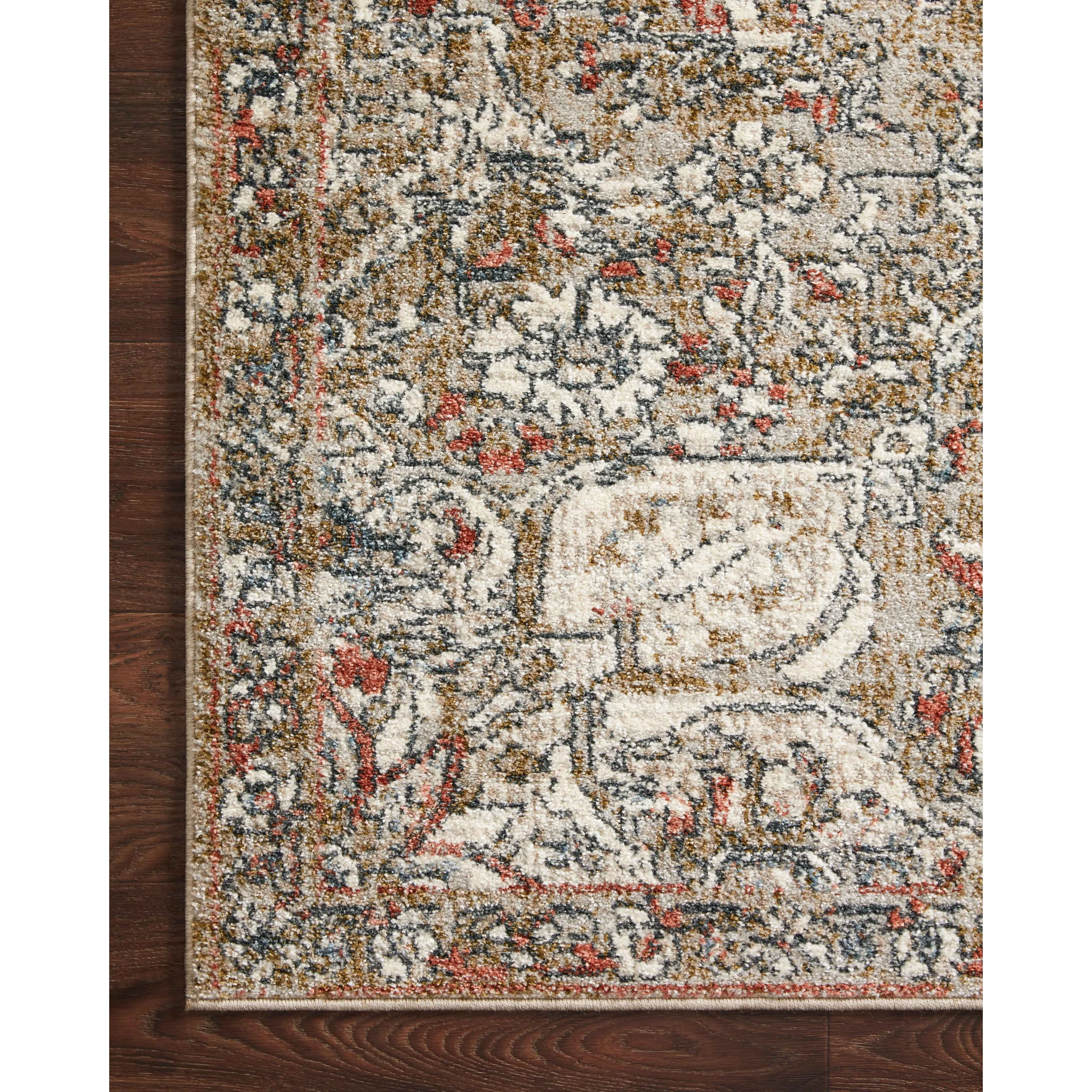 Alexander Home Valeria Distressed Medallion Area Rug