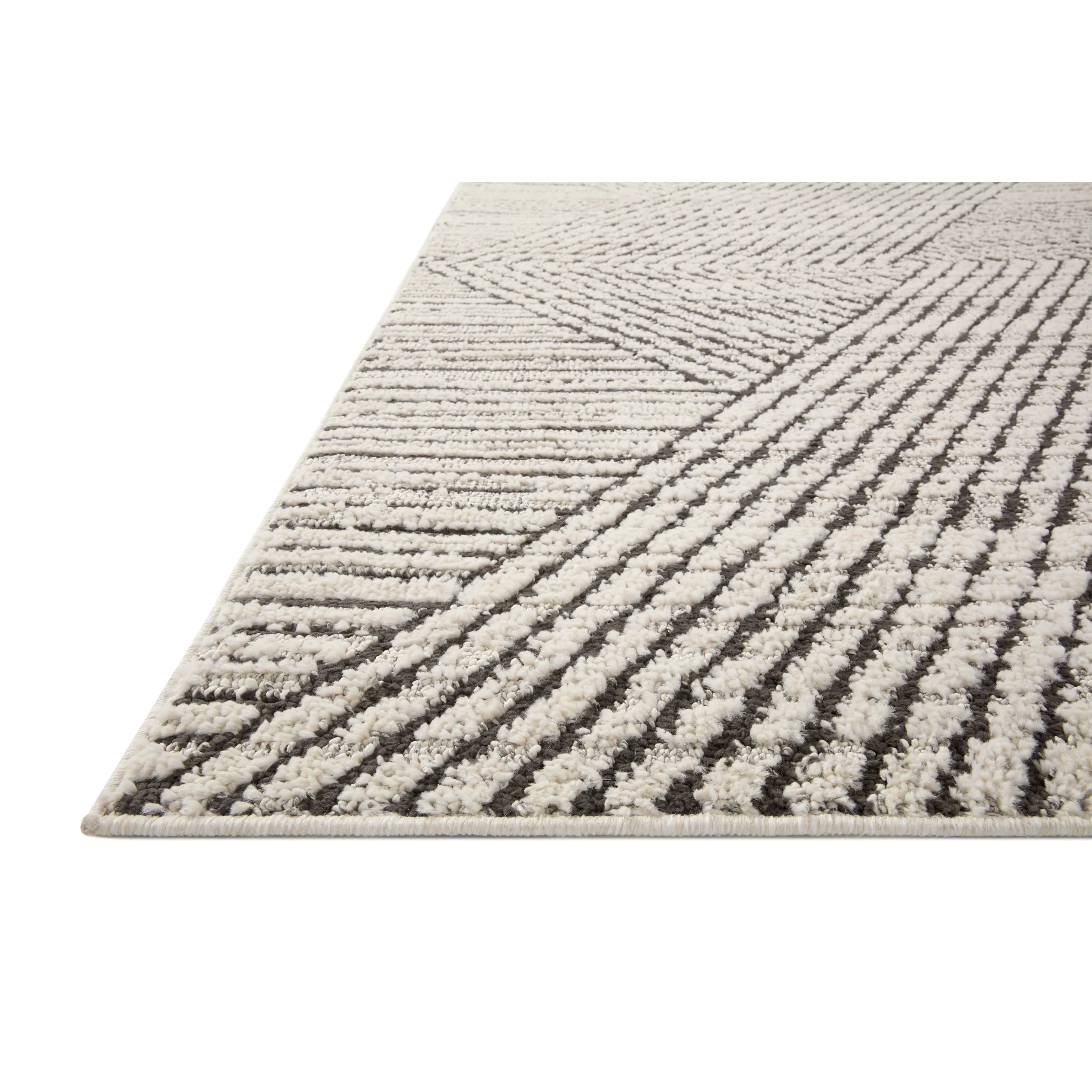 Alexander Home Vive Modern 3-D Geometric High-Low Area Rug