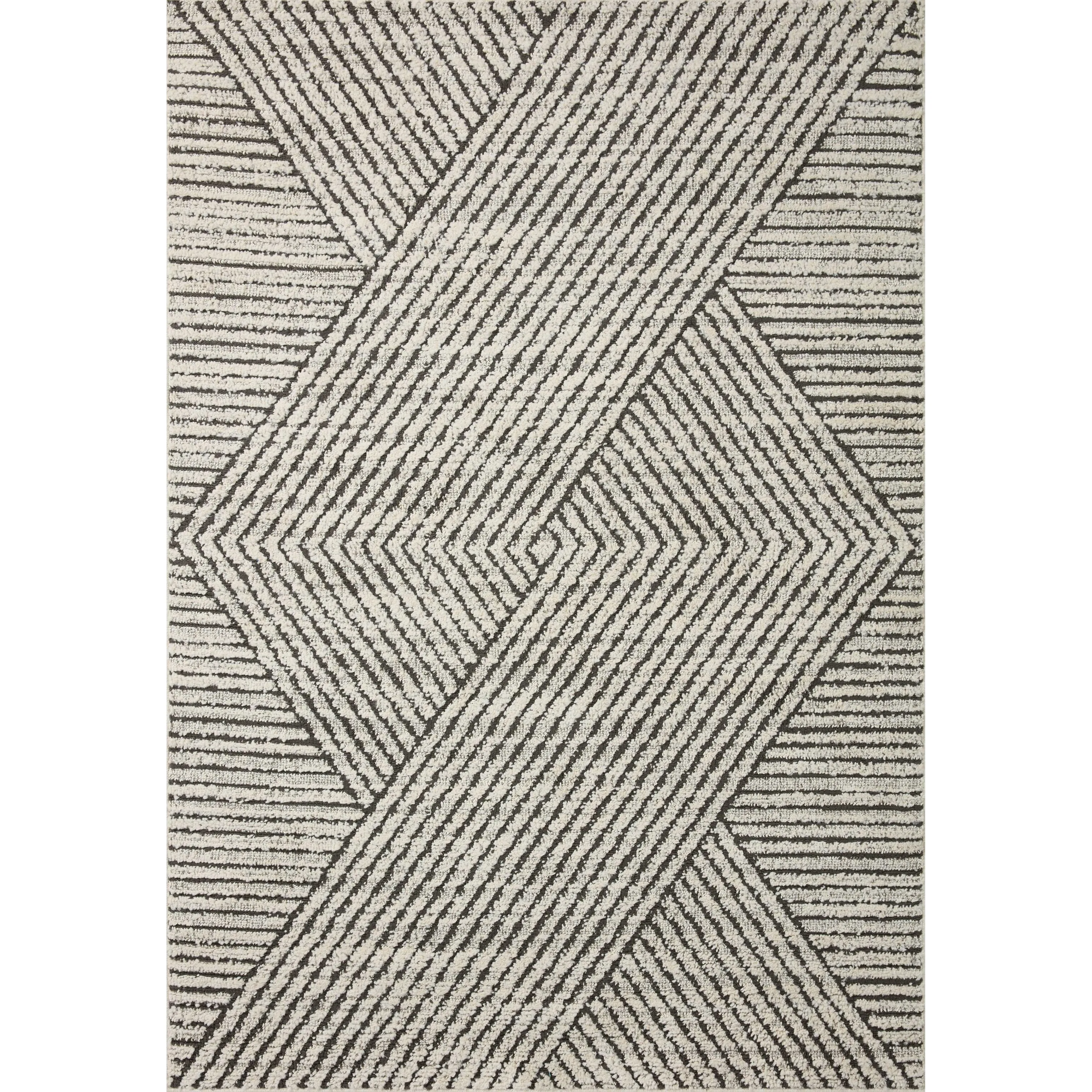 Alexander Home Vive Modern 3-D Geometric High-Low Area Rug