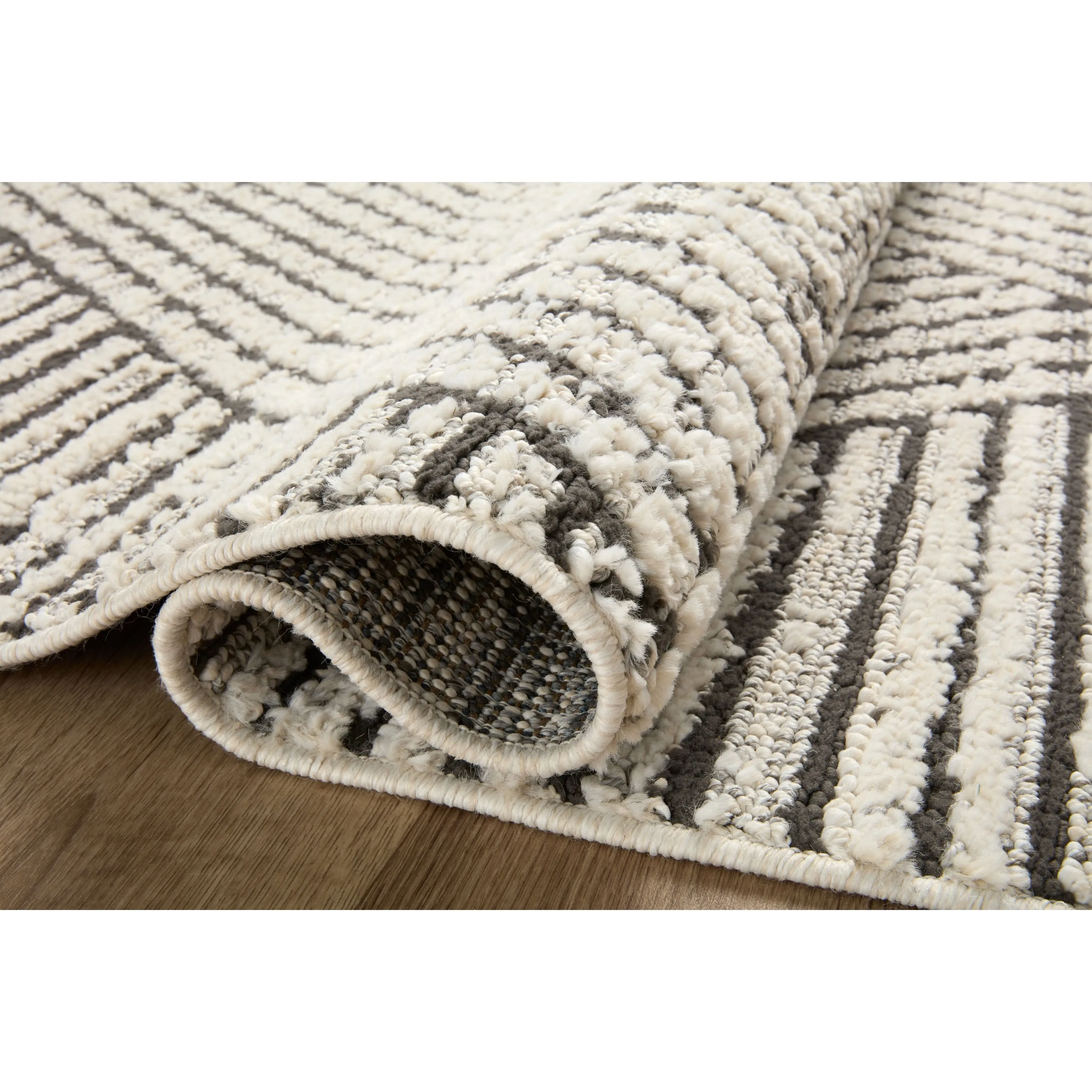 Alexander Home Vive Modern 3-D Geometric High-Low Area Rug