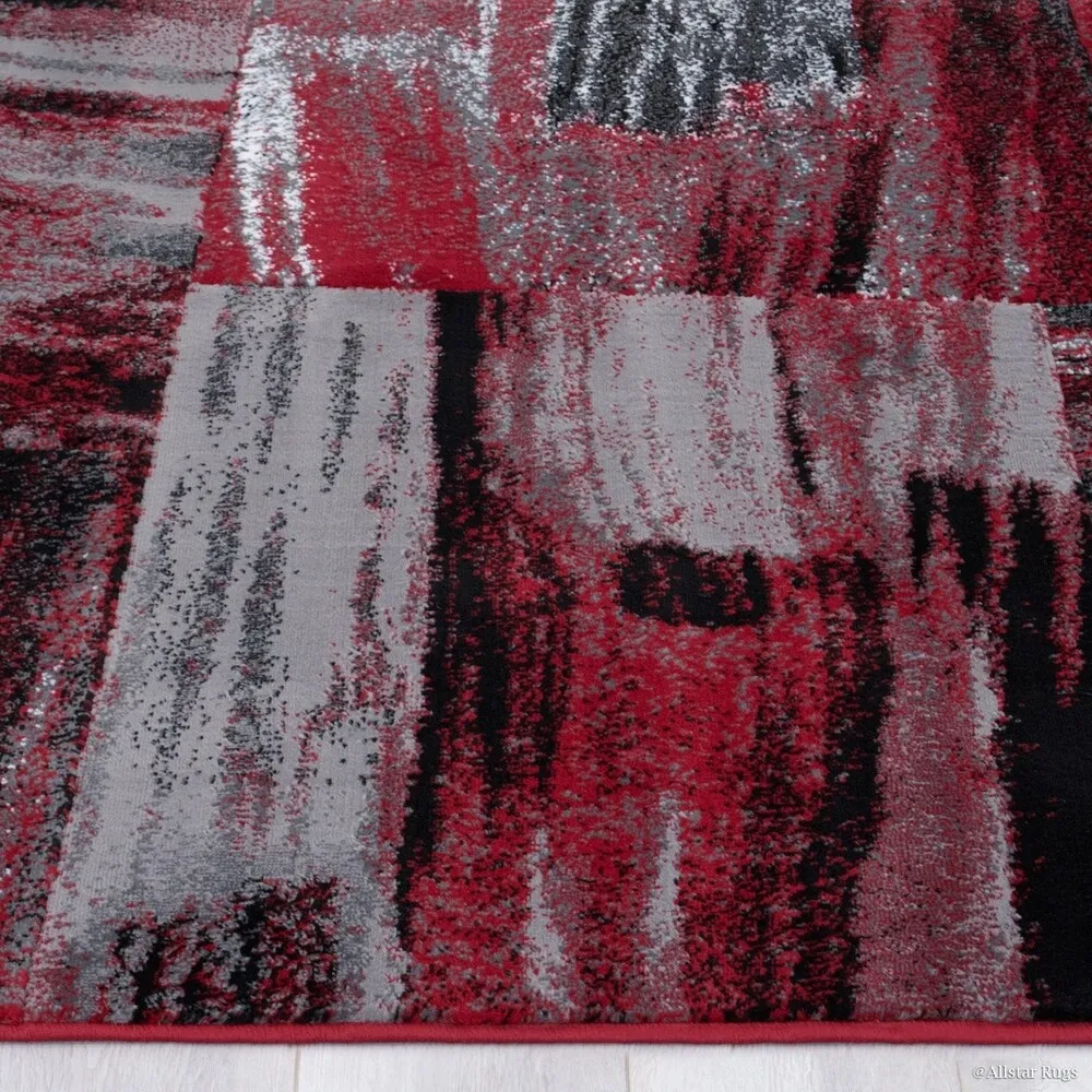 Allstar Exclusive Modern Abstract Brush Streak Area Rug