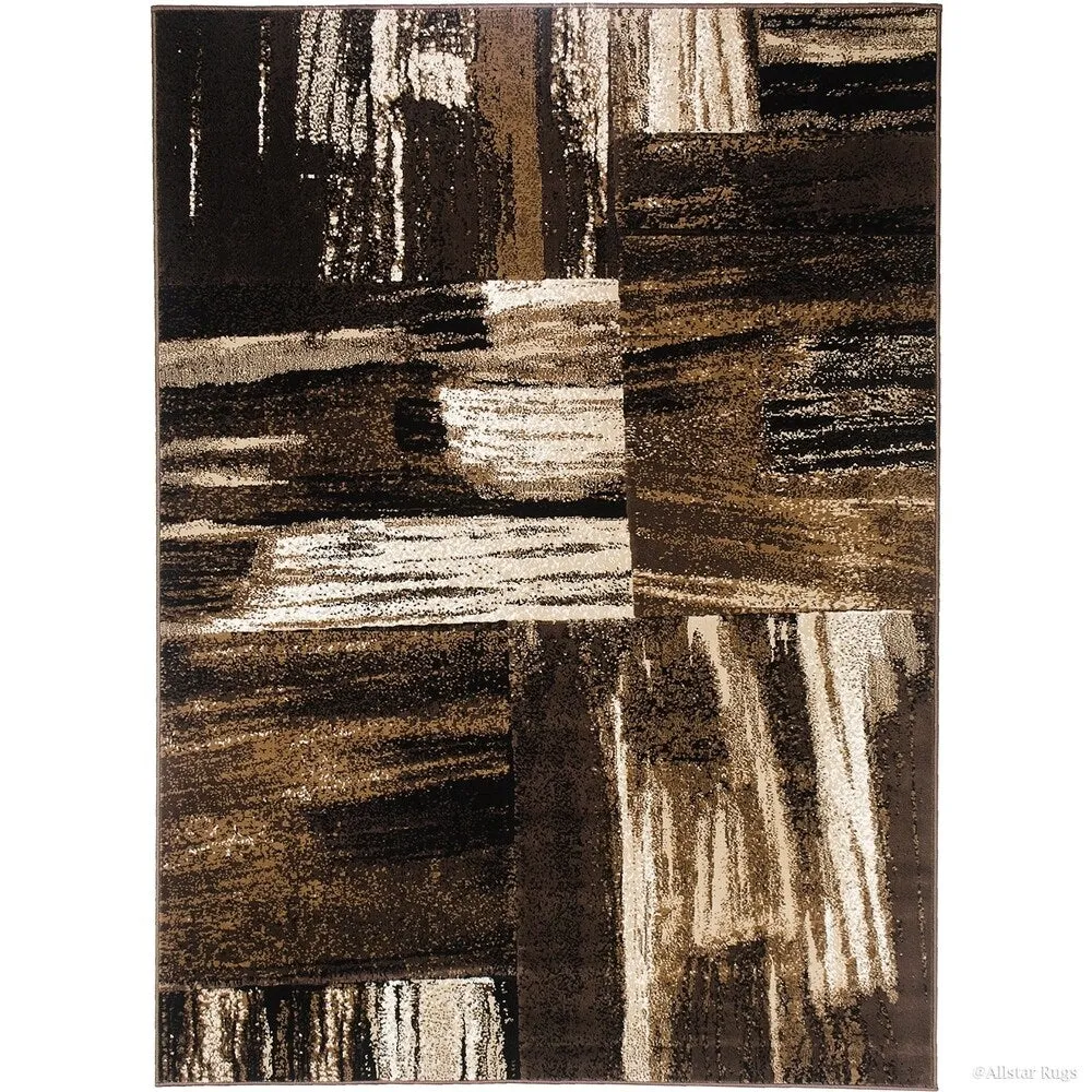 Allstar Exclusive Modern Abstract Brush Streak Area Rug