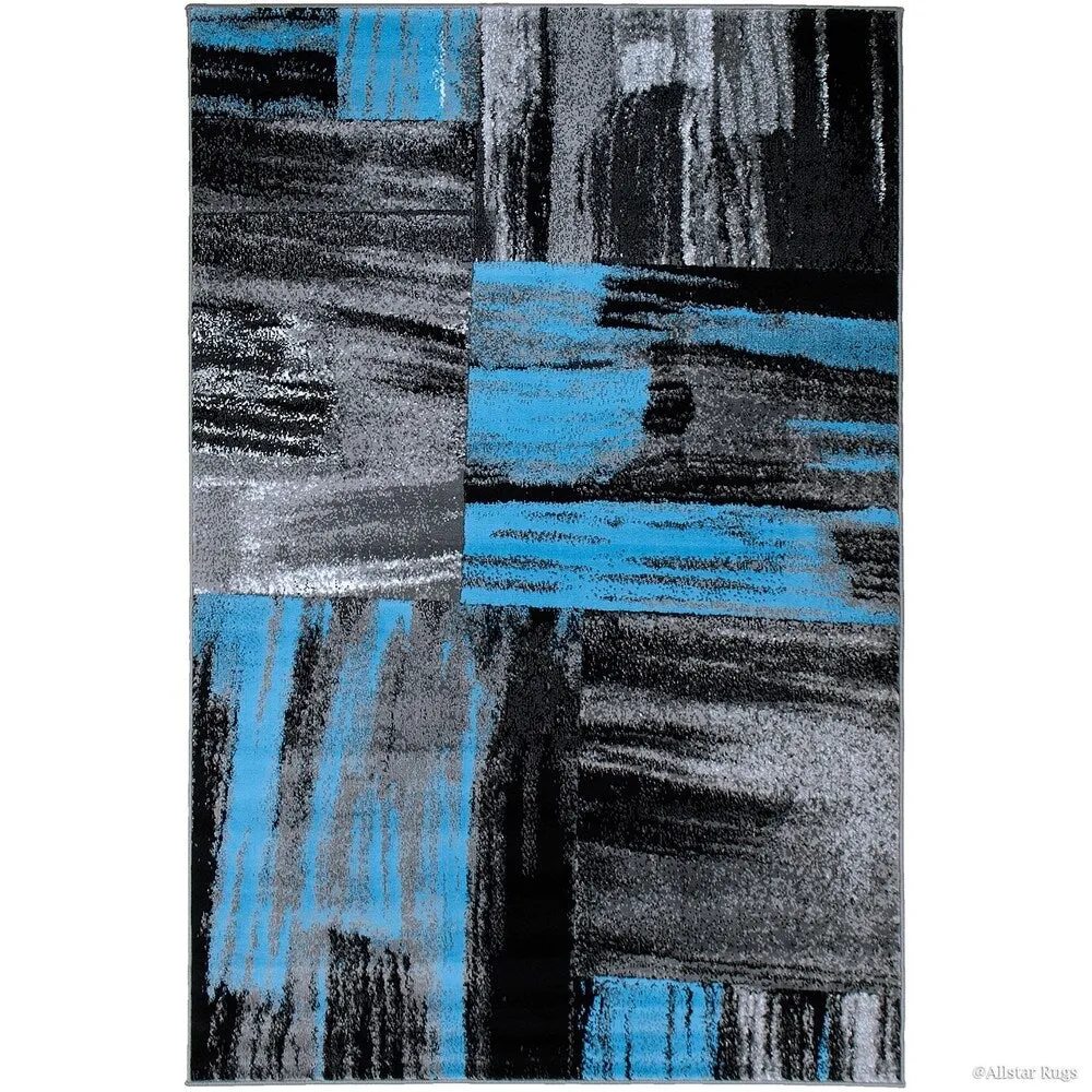 Allstar Exclusive Modern Abstract Brush Streak Area Rug