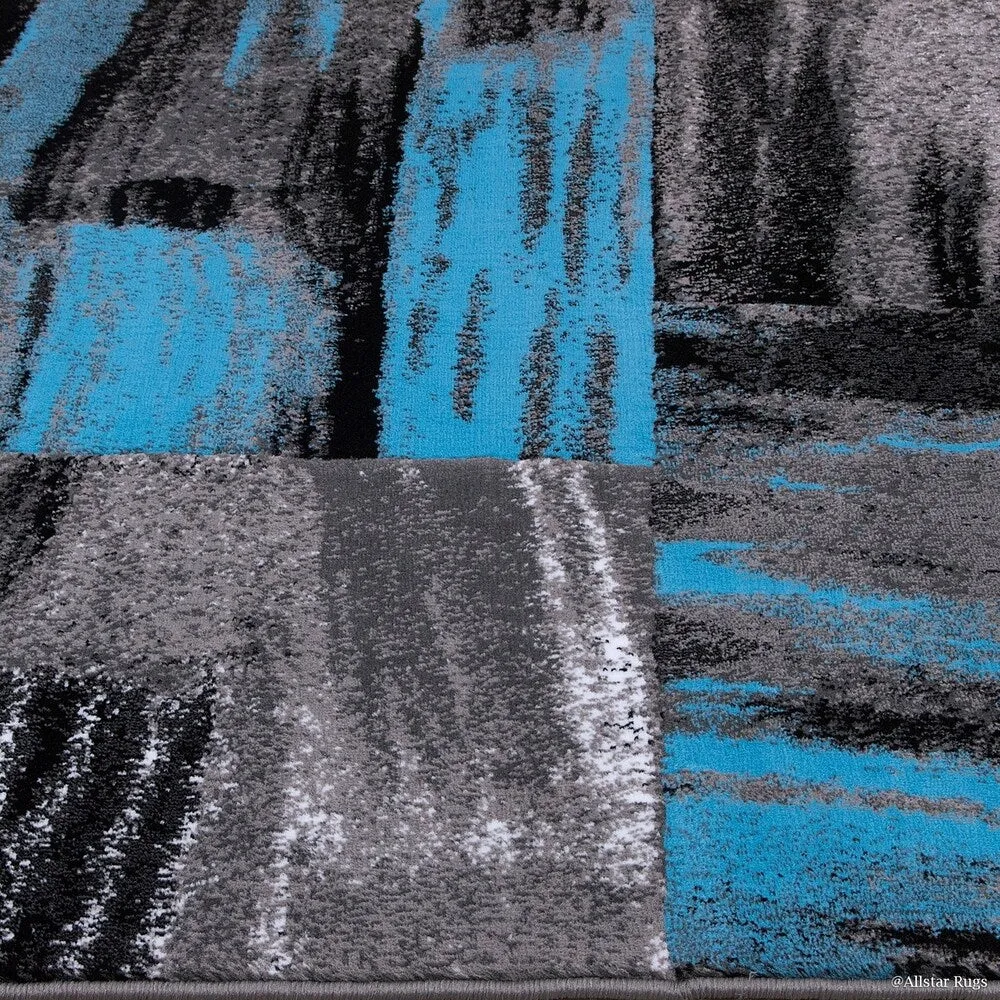Allstar Exclusive Modern Abstract Brush Streak Area Rug