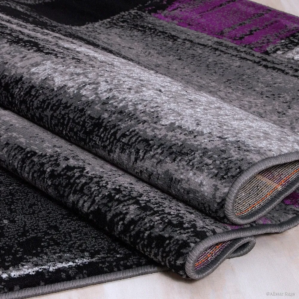 Allstar Exclusive Modern Abstract Brush Streak Area Rug