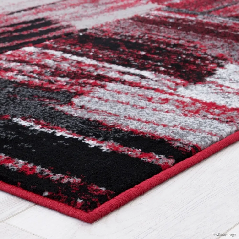 Allstar Exclusive Modern Abstract Brush Streak Area Rug