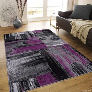 Allstar Exclusive Modern Abstract Brush Streak Area Rug
