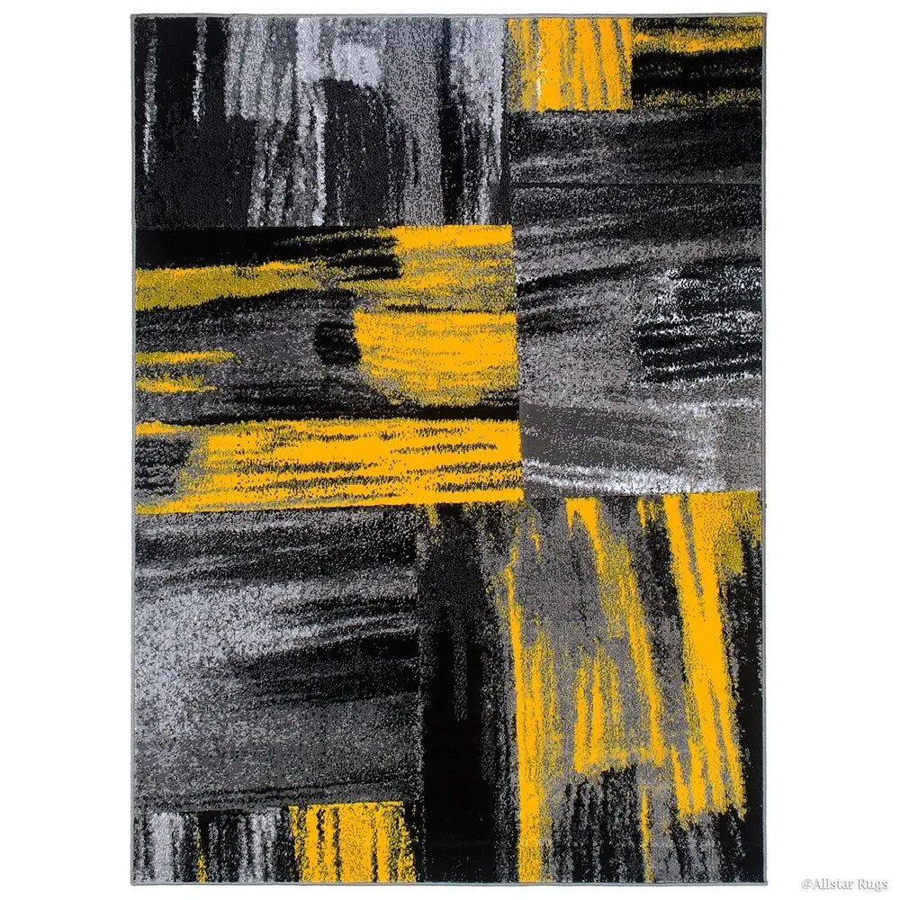 Allstar Exclusive Modern Abstract Brush Streak Area Rug