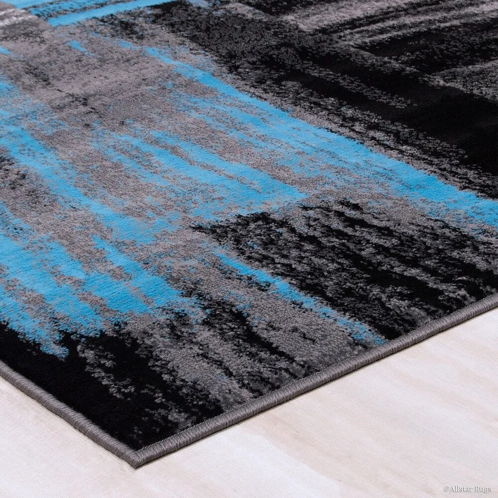 Allstar Exclusive Modern Abstract Brush Streak Area Rug