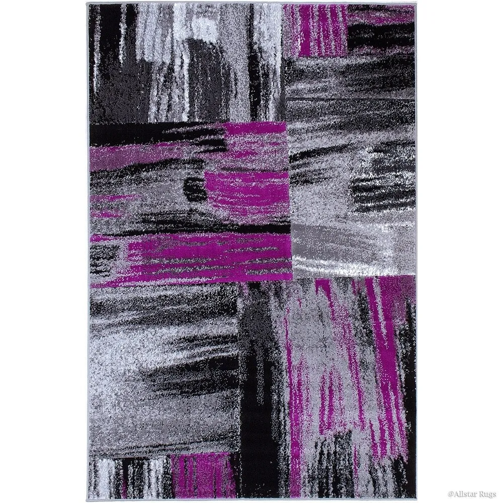 Allstar Exclusive Modern Abstract Brush Streak Area Rug