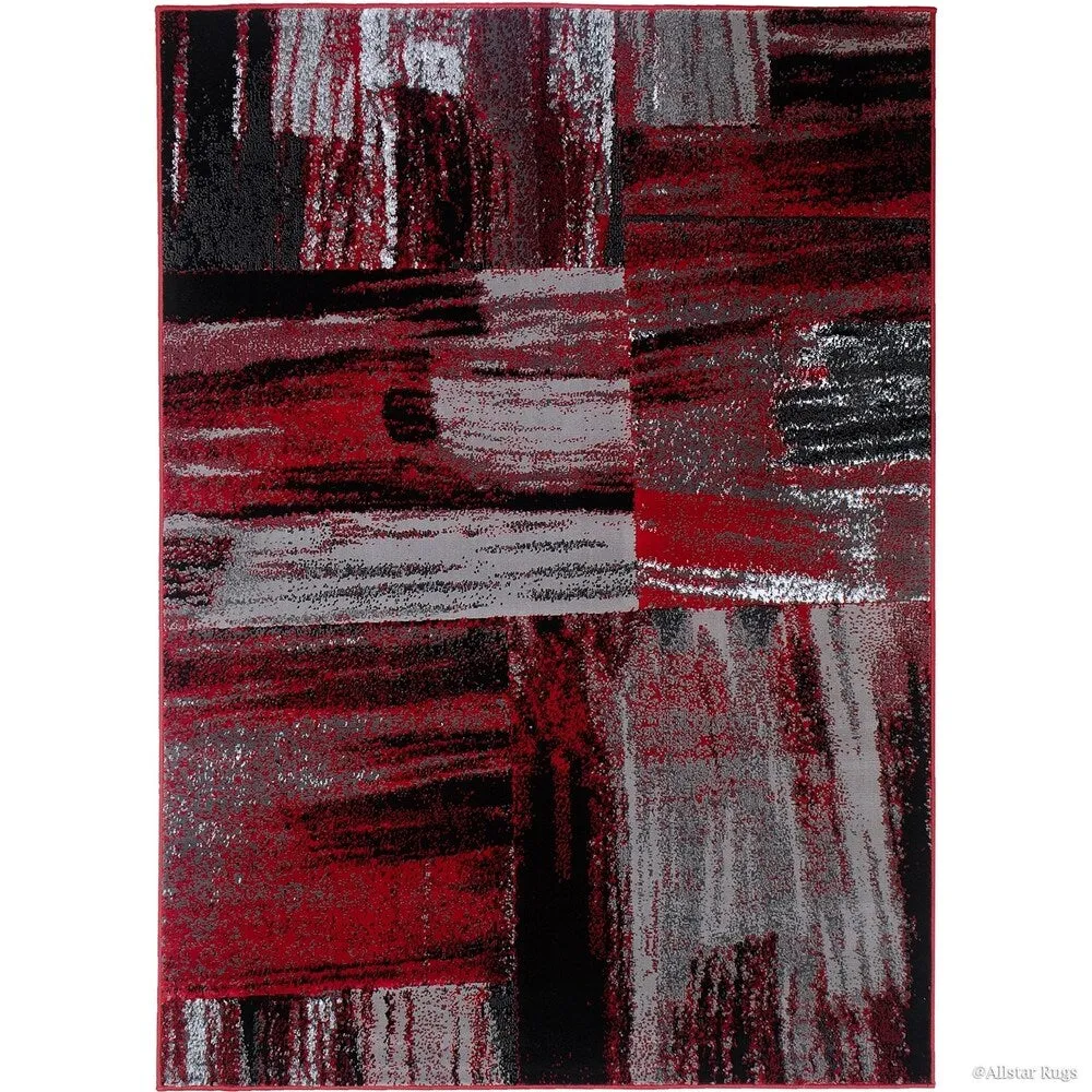 Allstar Exclusive Modern Abstract Brush Streak Area Rug
