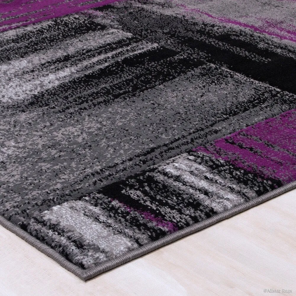 Allstar Exclusive Modern Abstract Brush Streak Area Rug
