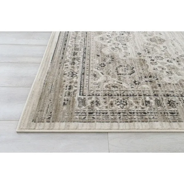 Allstar Rugs Distressed Ivory Persian Area Rug - 7'6 x 9'8 - 7' 6x9' 8