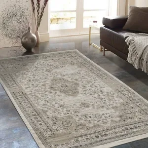 Allstar Rugs Distressed Ivory Persian Area Rug - 7'6 x 9'8 - 7' 6x9' 8