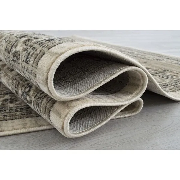 Allstar Rugs Distressed Ivory Persian Area Rug - 7'6 x 9'8 - 7' 6x9' 8