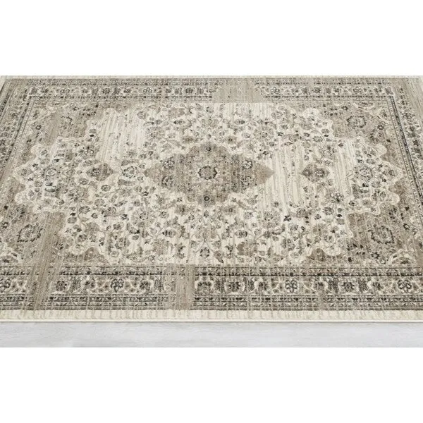 Allstar Rugs Distressed Ivory Persian Area Rug - 7'6 x 9'8 - 7' 6x9' 8