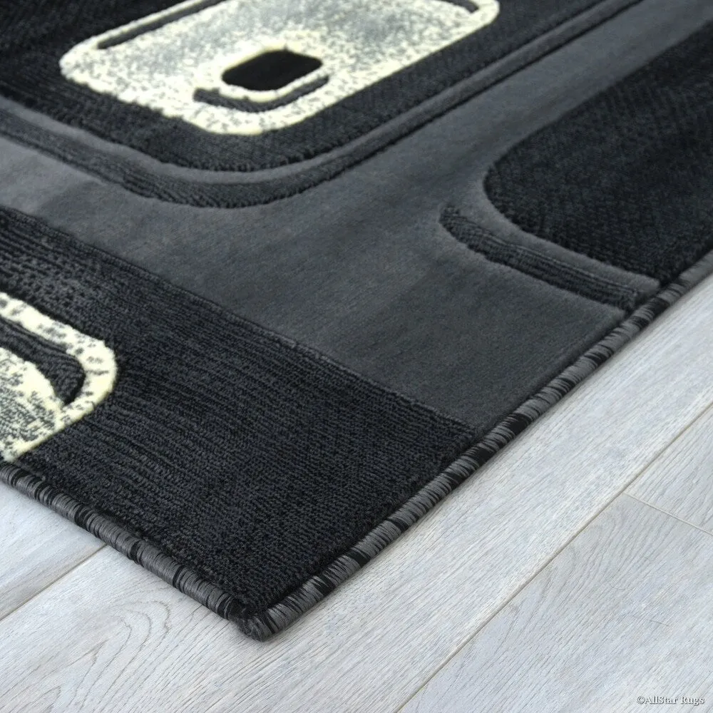 Allstar Woven Geometric Pattern Rug