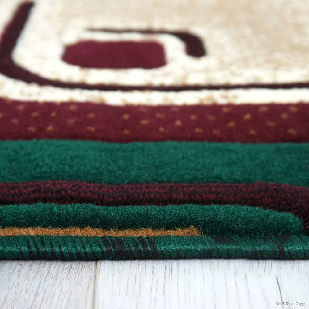 Allstar Woven Geometric Pattern Rug