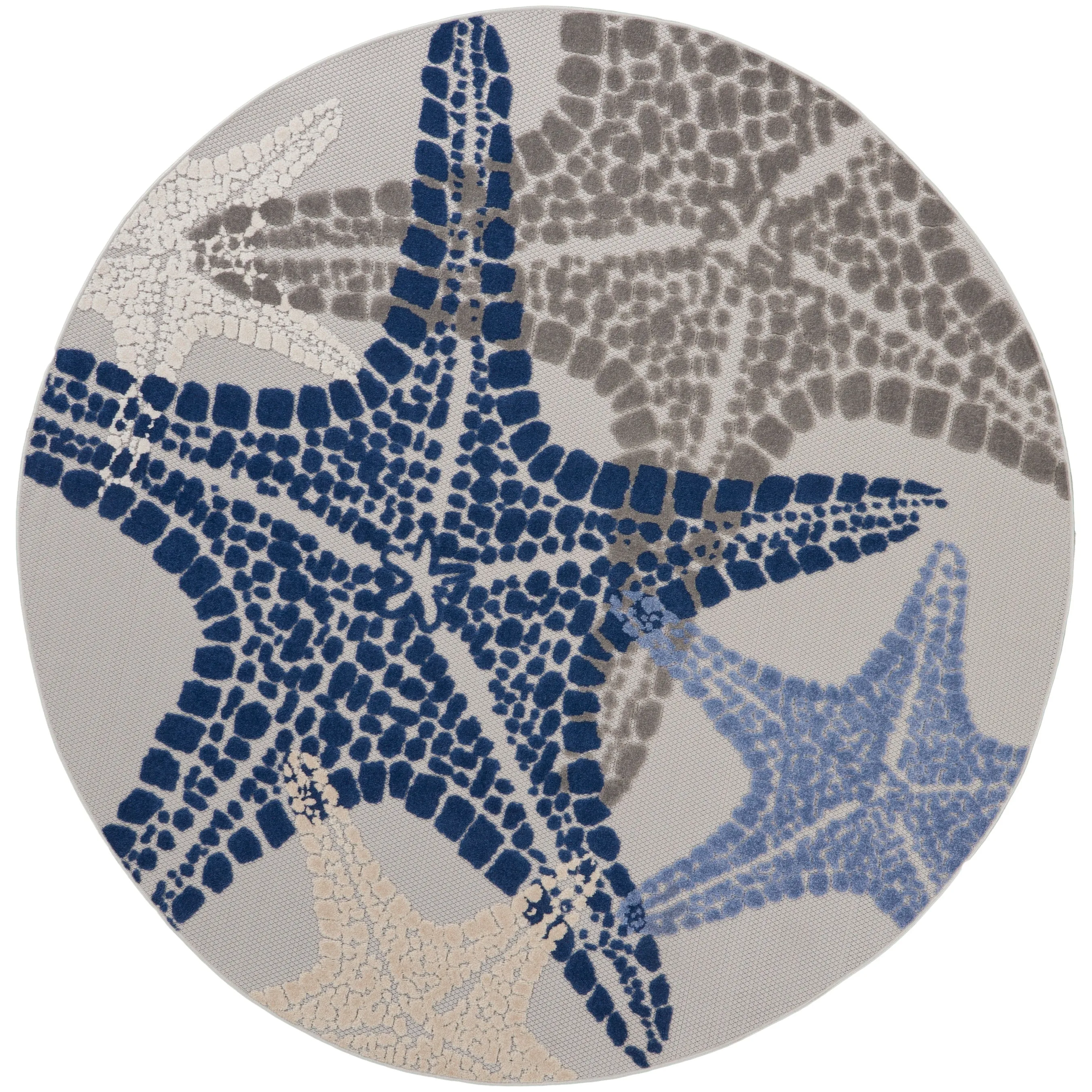 Aloha Coastal Starfish Beach Indoor/Outdoor Area Rug