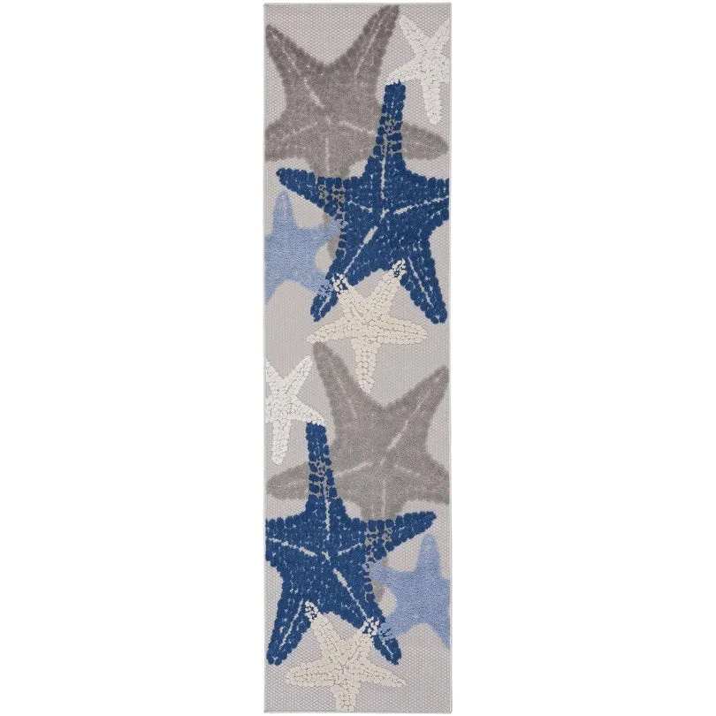 Aloha Coastal Starfish Beach Indoor/Outdoor Area Rug