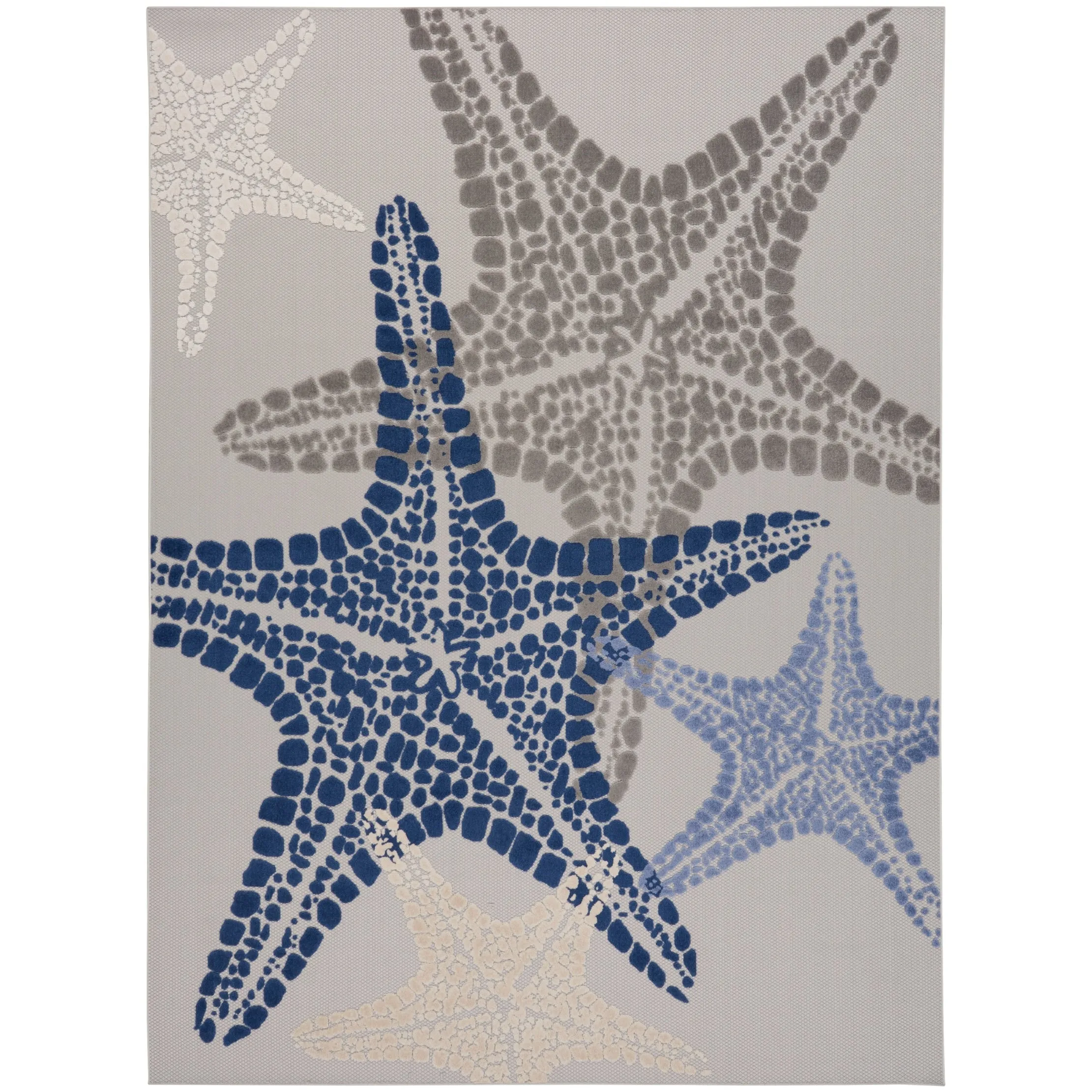 Aloha Coastal Starfish Beach Indoor/Outdoor Area Rug