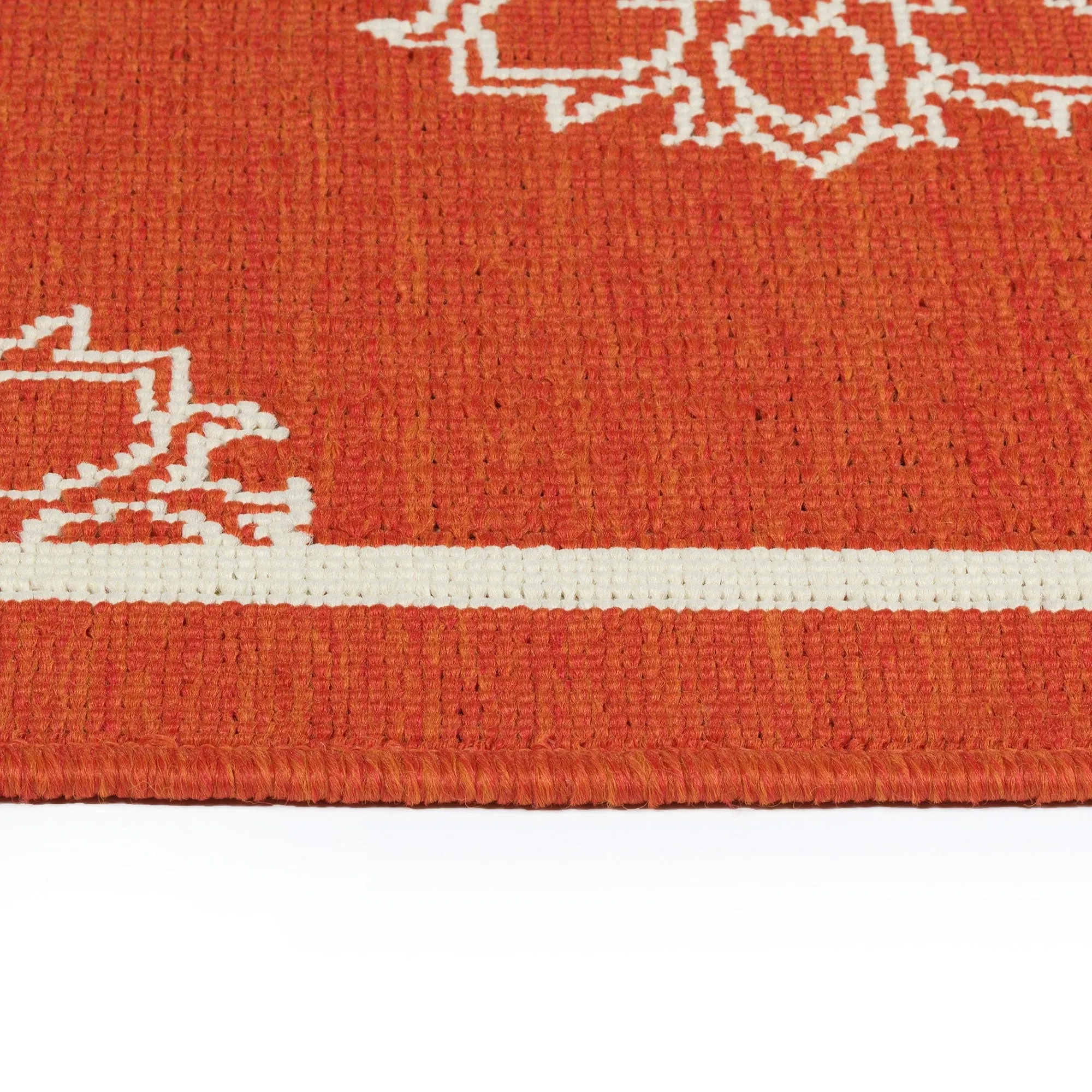 Ambrosi Geometric Medallion Pattern Coastal Indoor/ Outdoor Area Rug