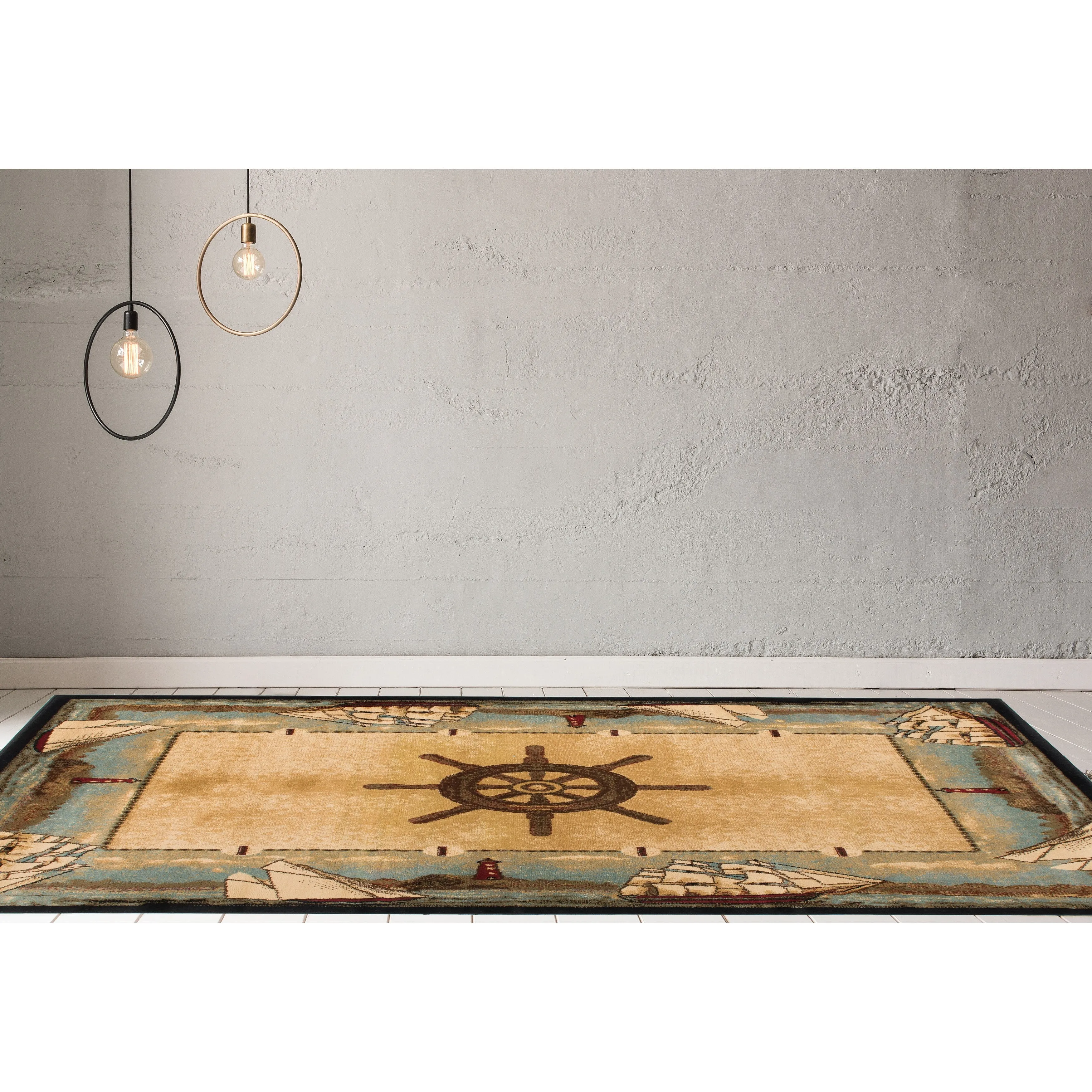 American Destination Key West Nautical Area Rug