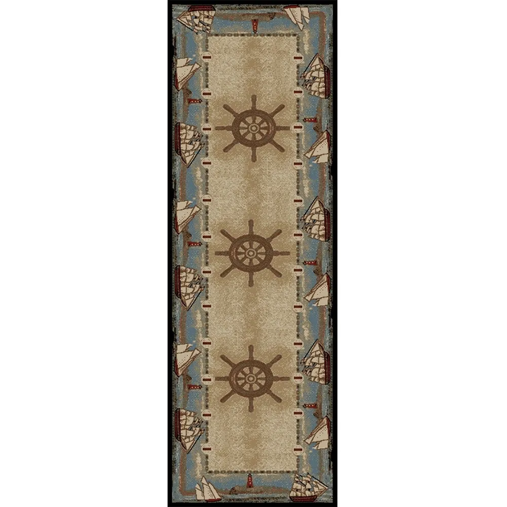 American Destination Key West Nautical Area Rug