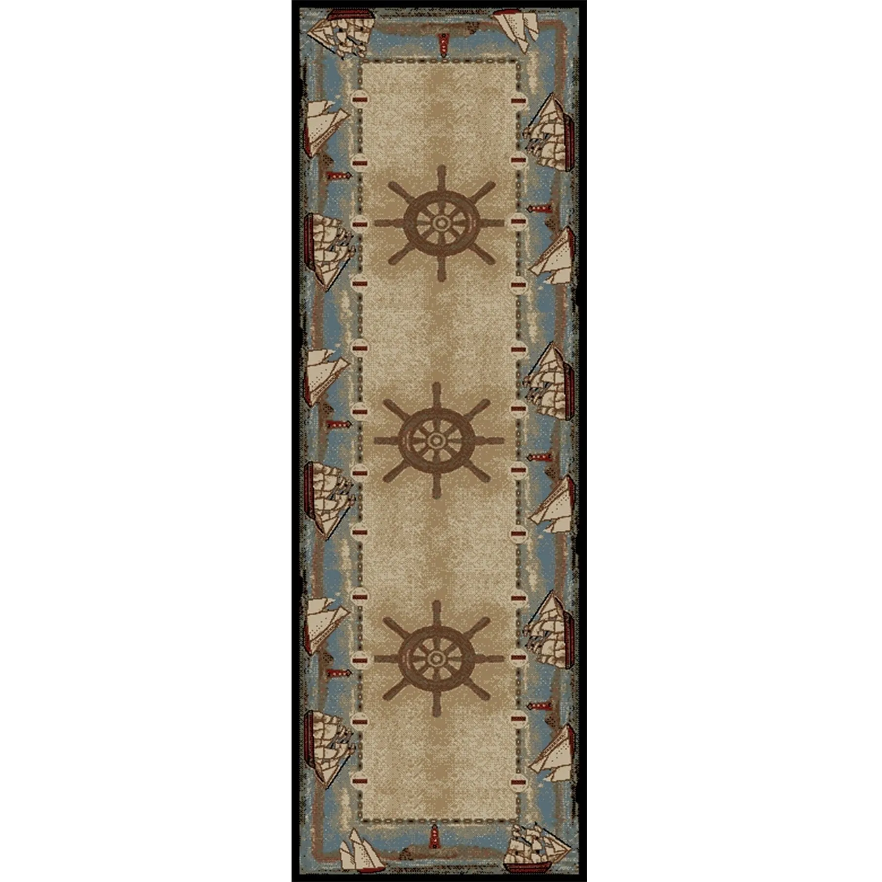 American Destination Key West Nautical Area Rug