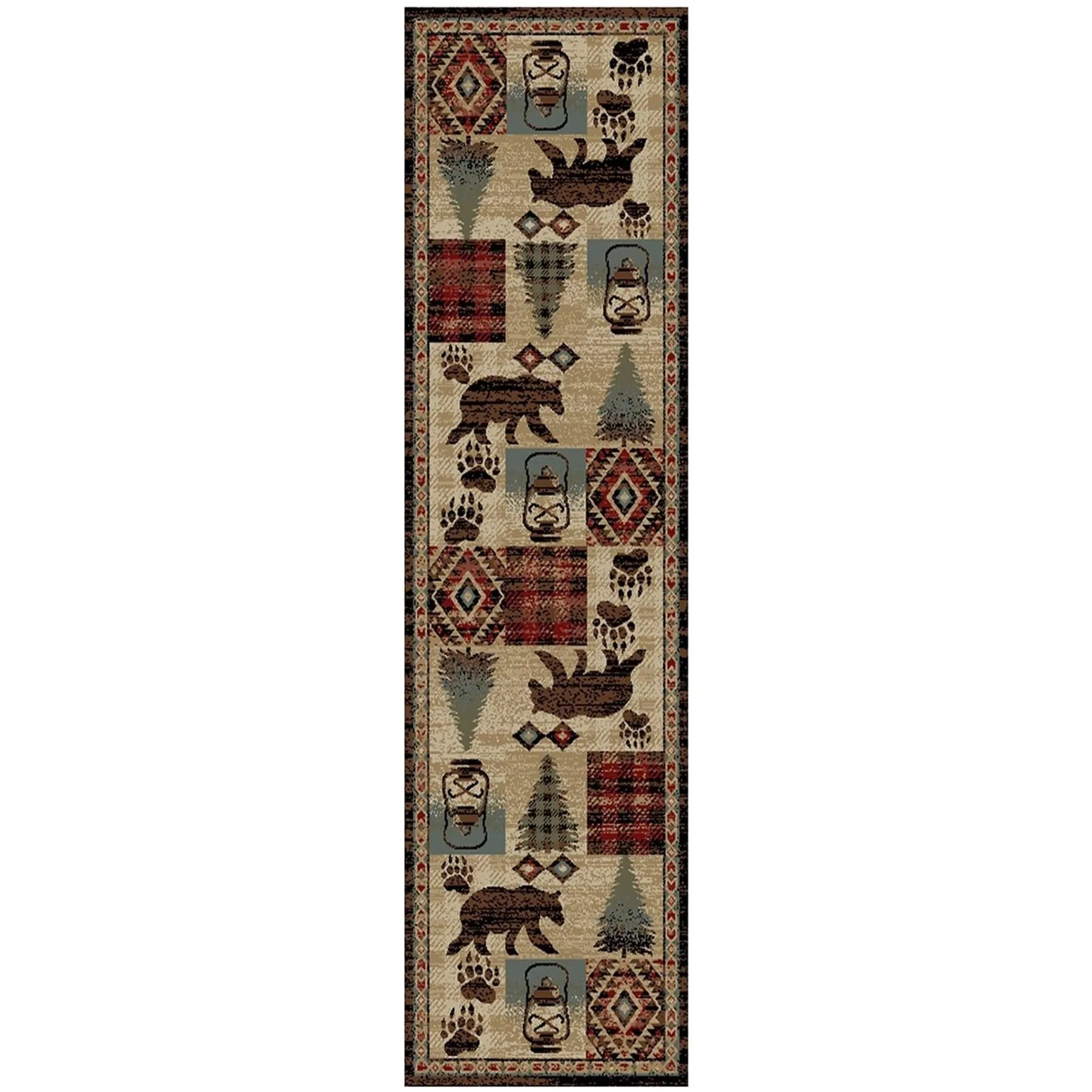 American Destination Lodge Panel Rug