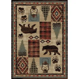 American Destination Lodge Panel Rug
