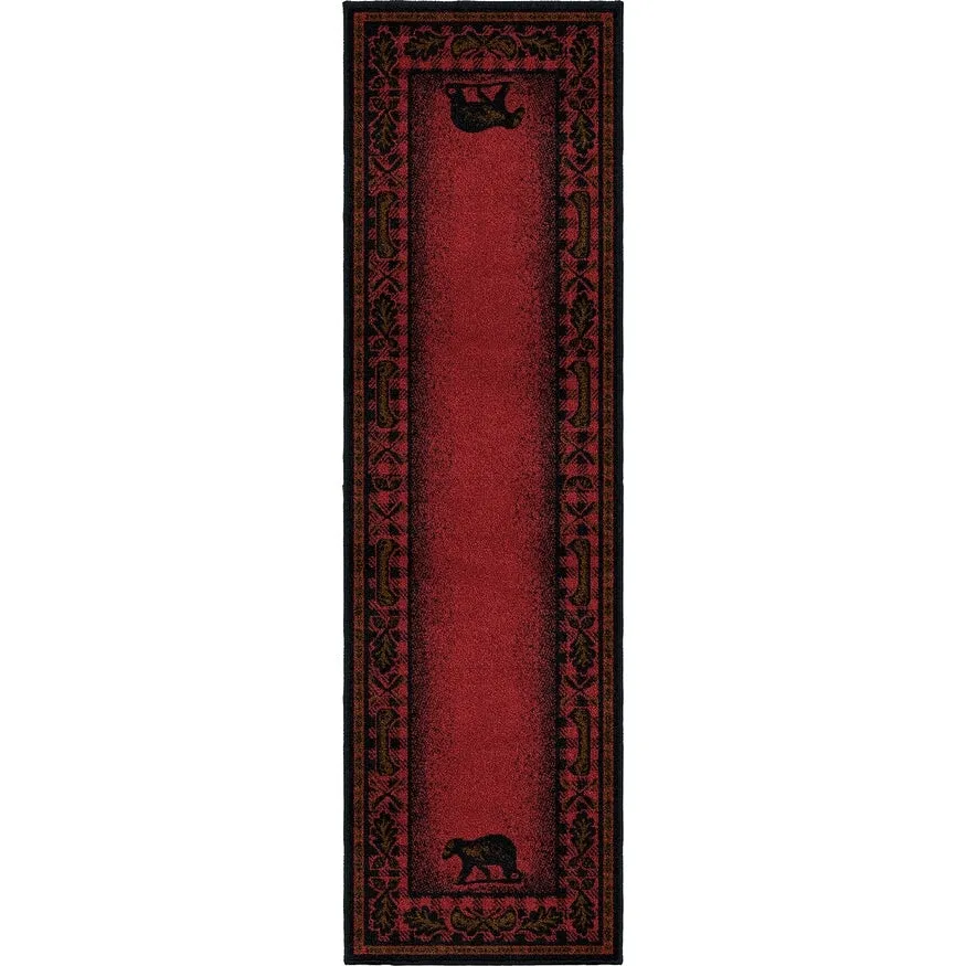 American Destination Woodlands Plaid Lodge Area Rug