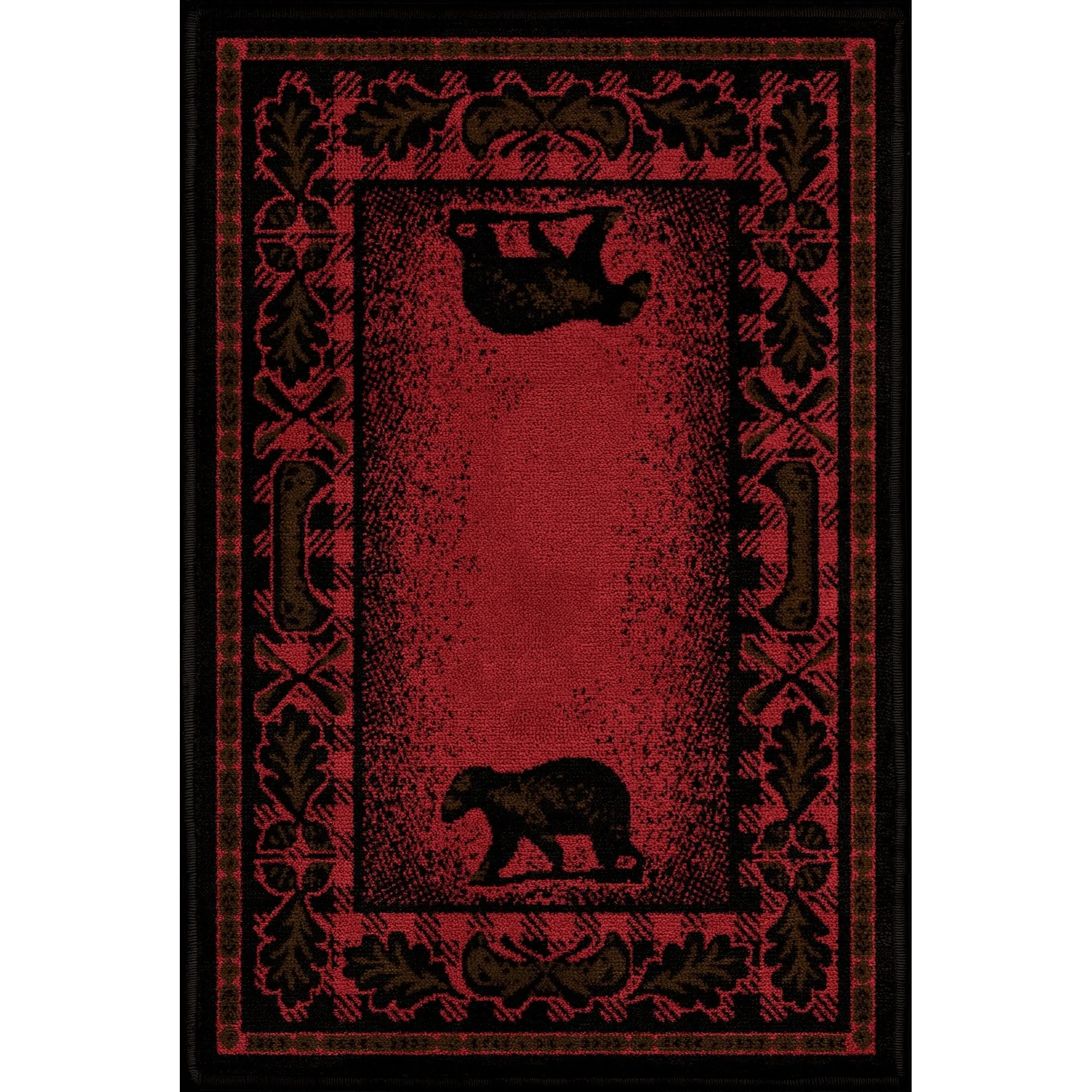 American Destination Woodlands Plaid Lodge Area Rug