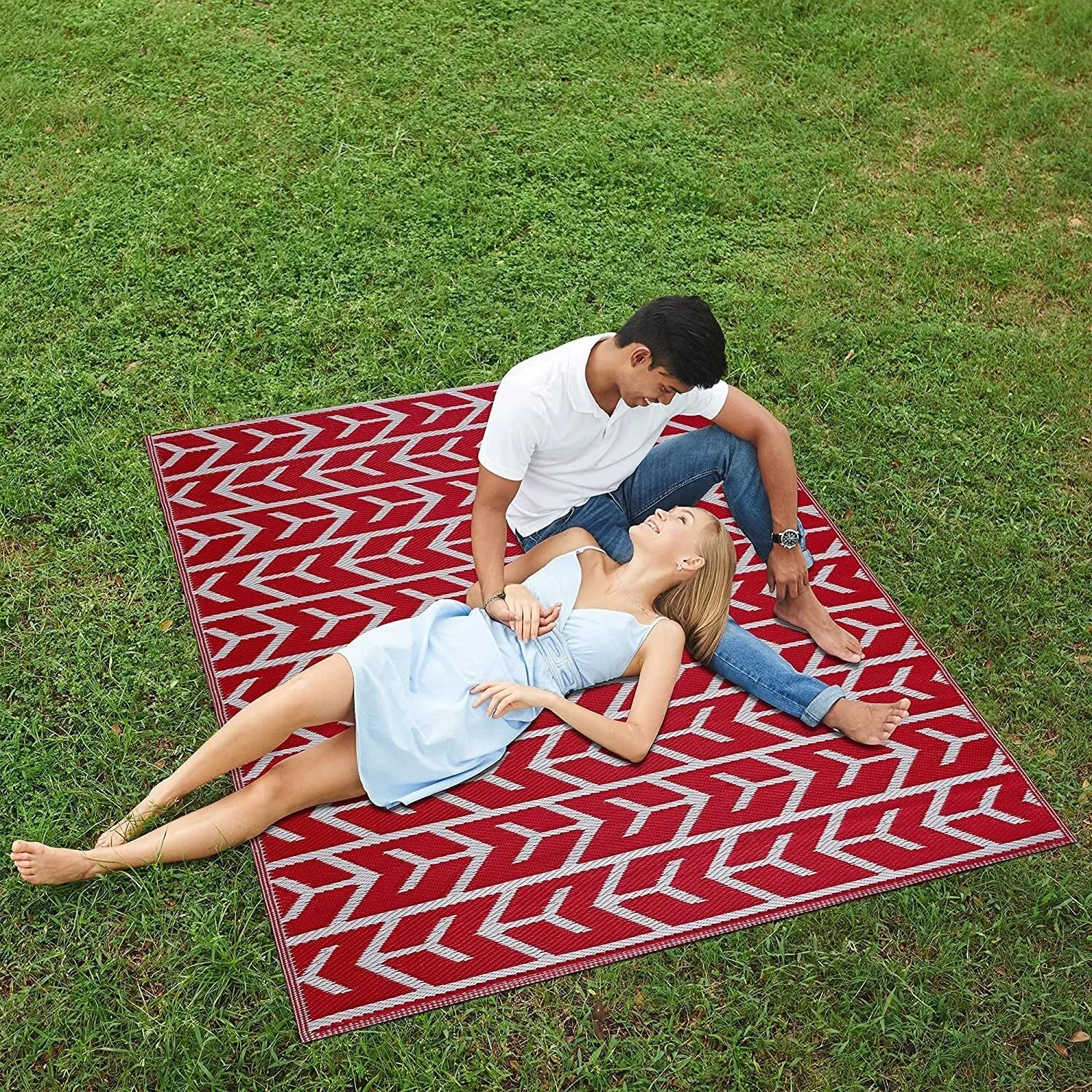 Amsterdam Lightweight Reversible Recycled Plastic Outdoor Floor Mat