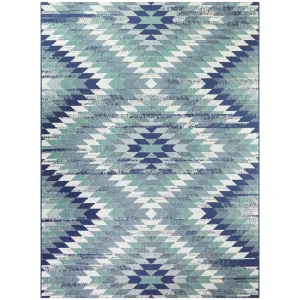 Anita Modern Aztec Trellis Pattern Indoor/ Outdoor Area Rug