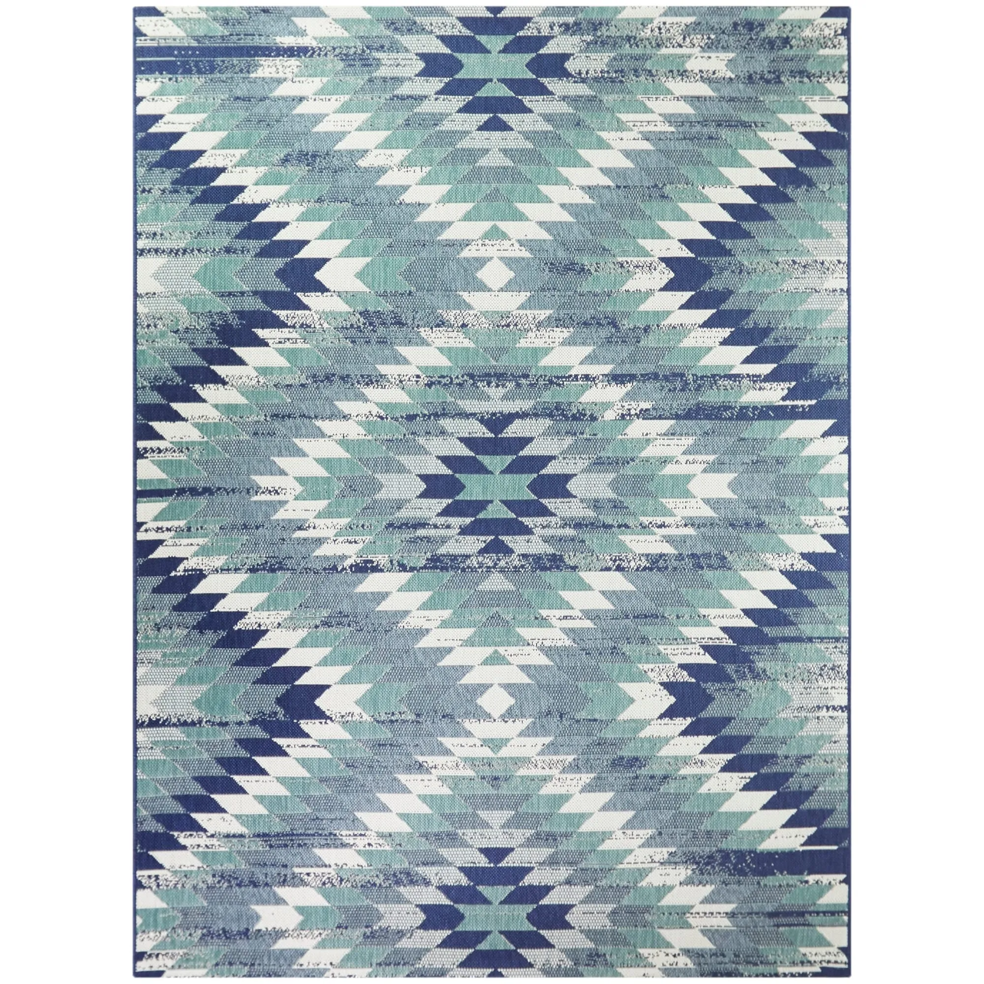 Anita Modern Aztec Trellis Pattern Indoor/ Outdoor Area Rug