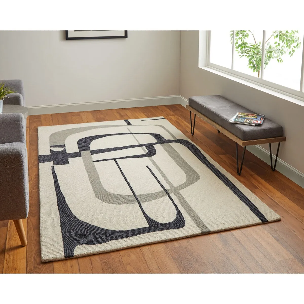 Ardon R8905 Abstract Transitional Area Rug