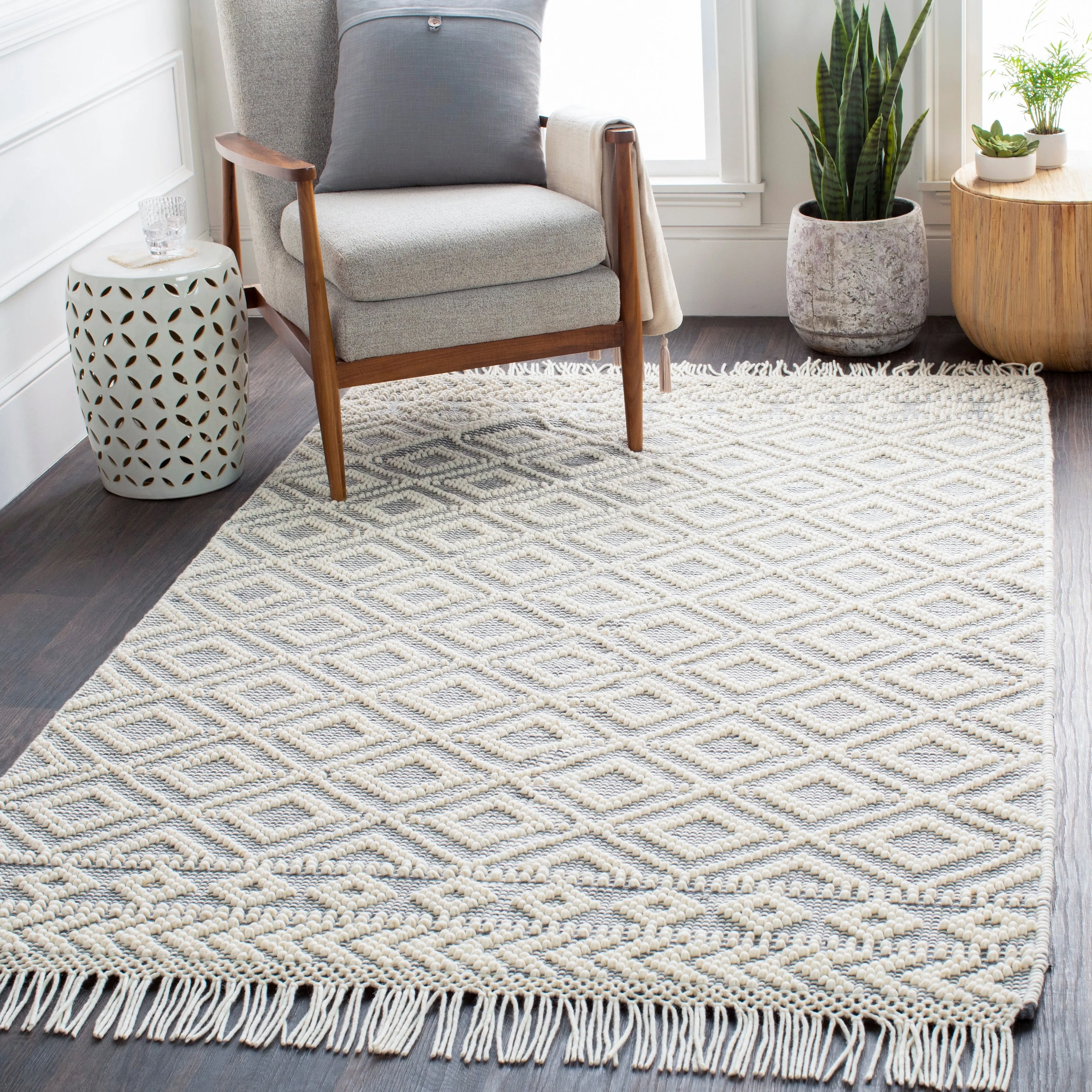 Artistic Weavers Janvier Heathered Modern Rustic Wool Area Rug