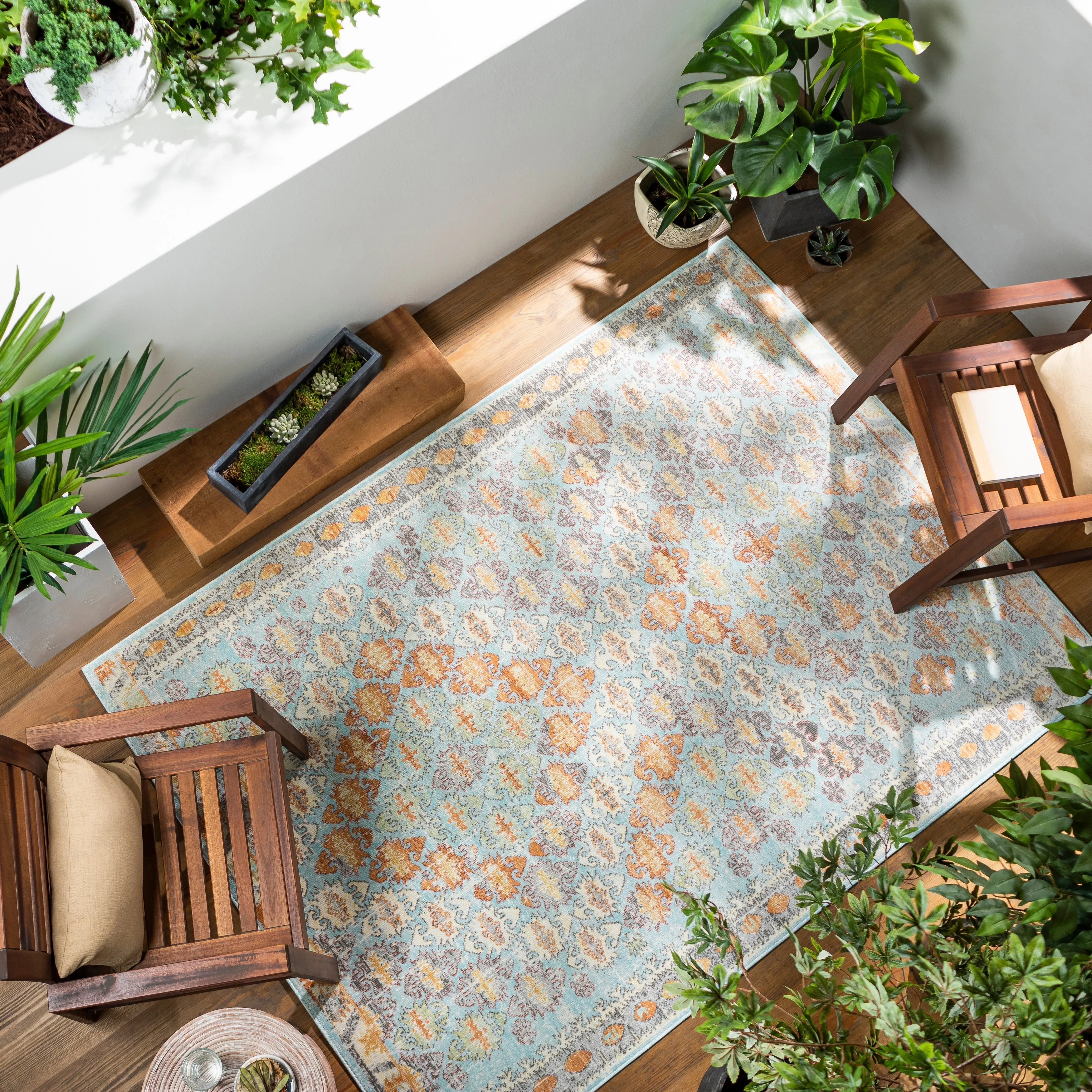 Artistic Weavers Norrie Indoor/ Outdoor Tribal Diamond Area Rug