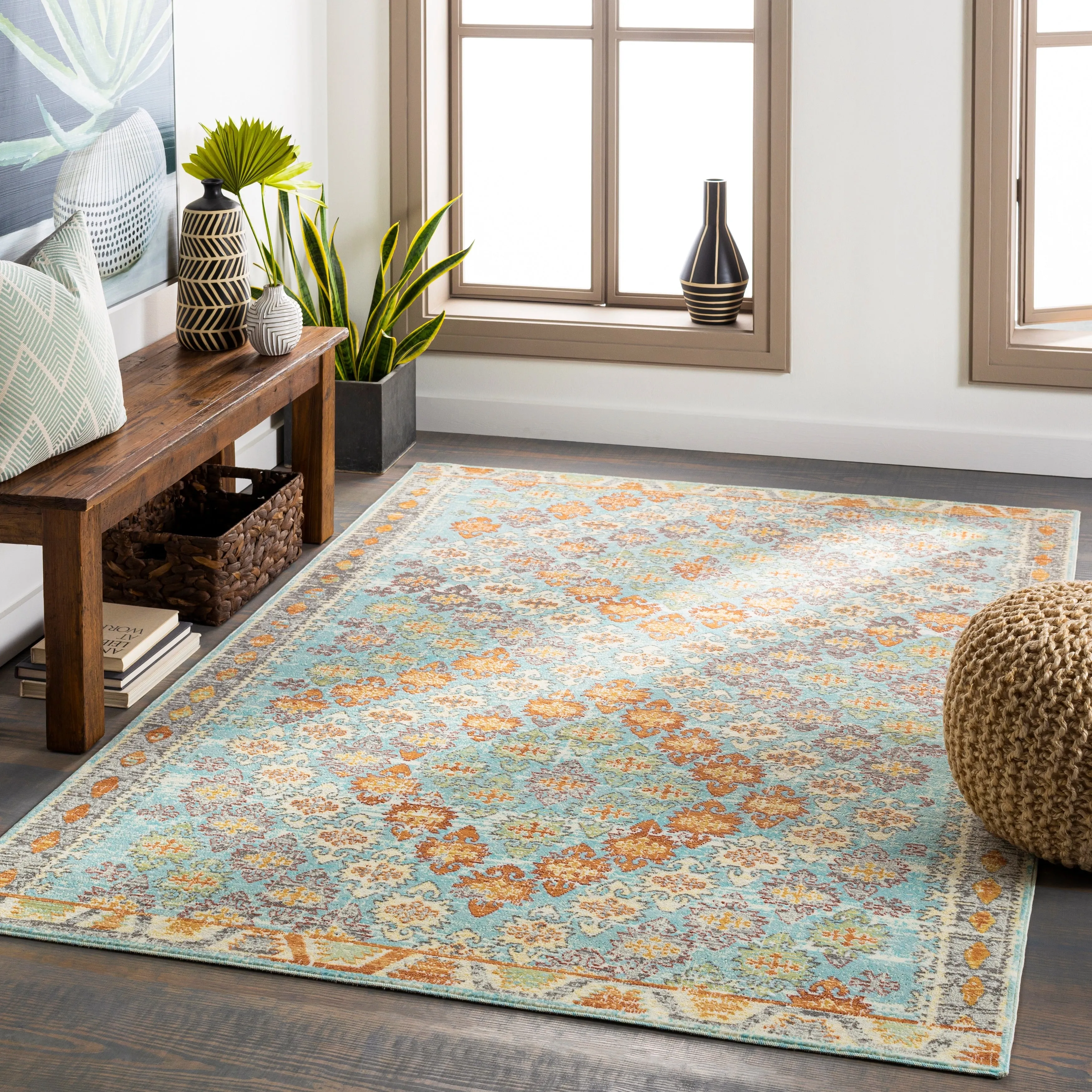 Artistic Weavers Norrie Indoor/ Outdoor Tribal Diamond Area Rug